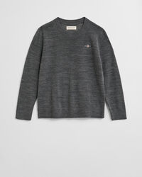 Kids Rundhalspullover aus extrafeiner Merinowolle