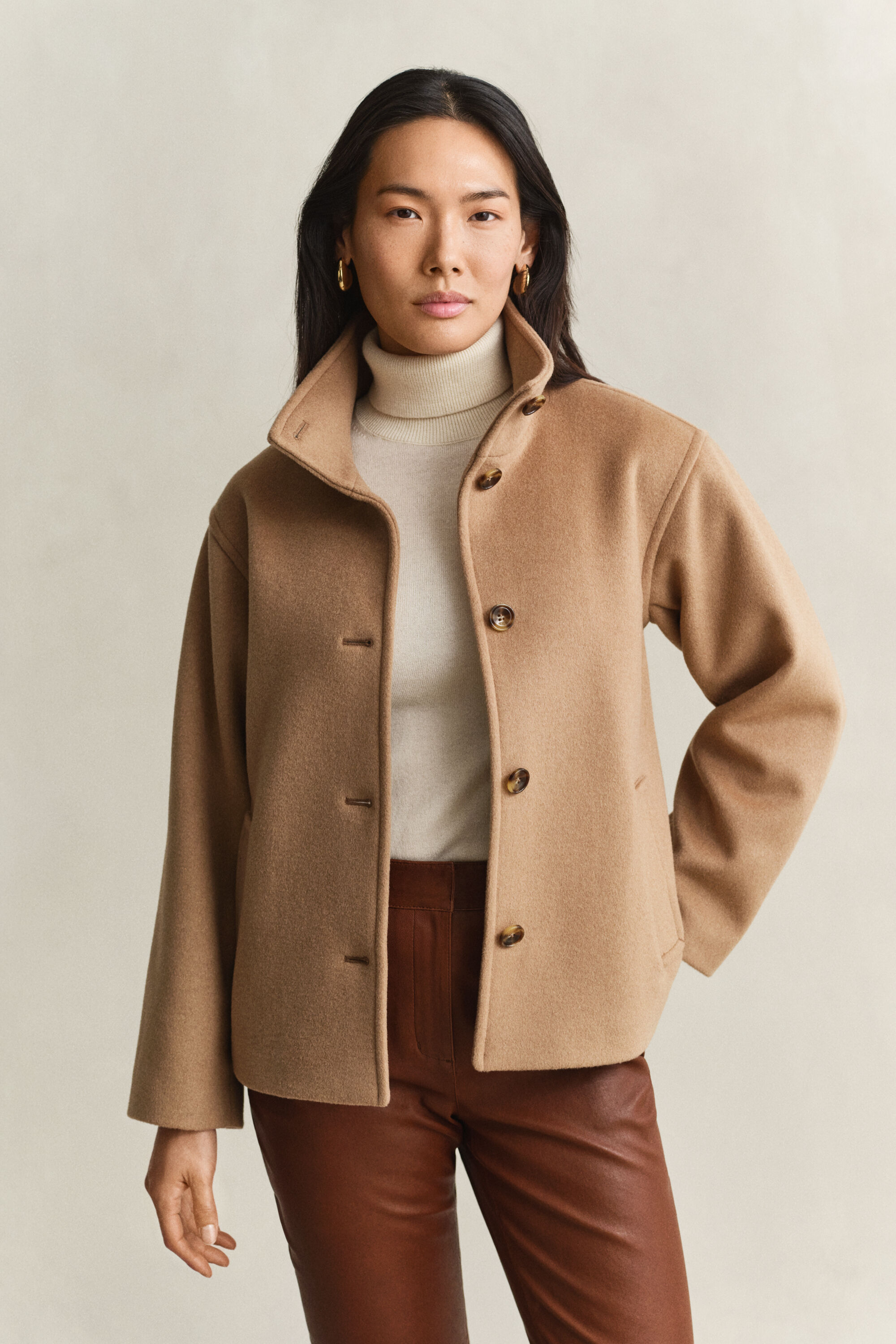 Jacke aus Wollmischung
