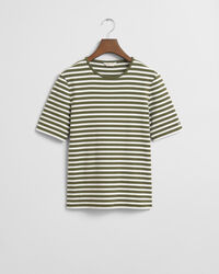 Geripptes T-Shirt mit Streifen