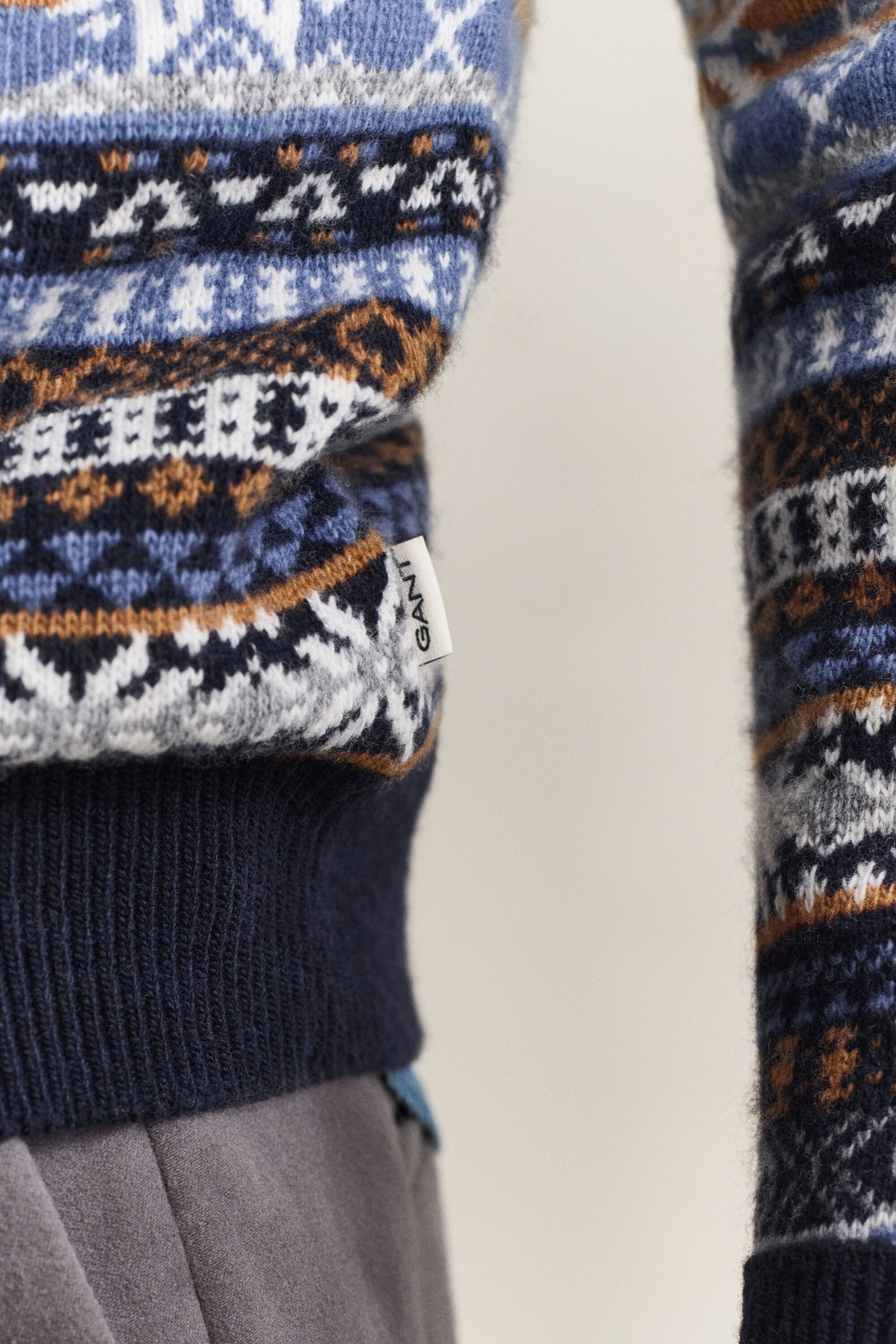 Fair Isle Rundhalspullover