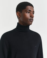 Rollkragenpullover aus extrafeiner Merinowolle