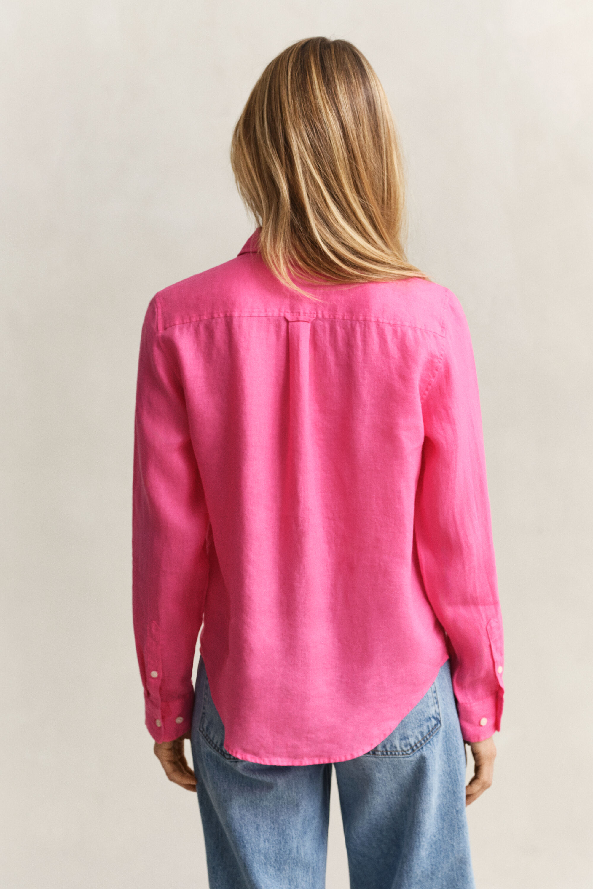 Regular Fit Leinen Bluse