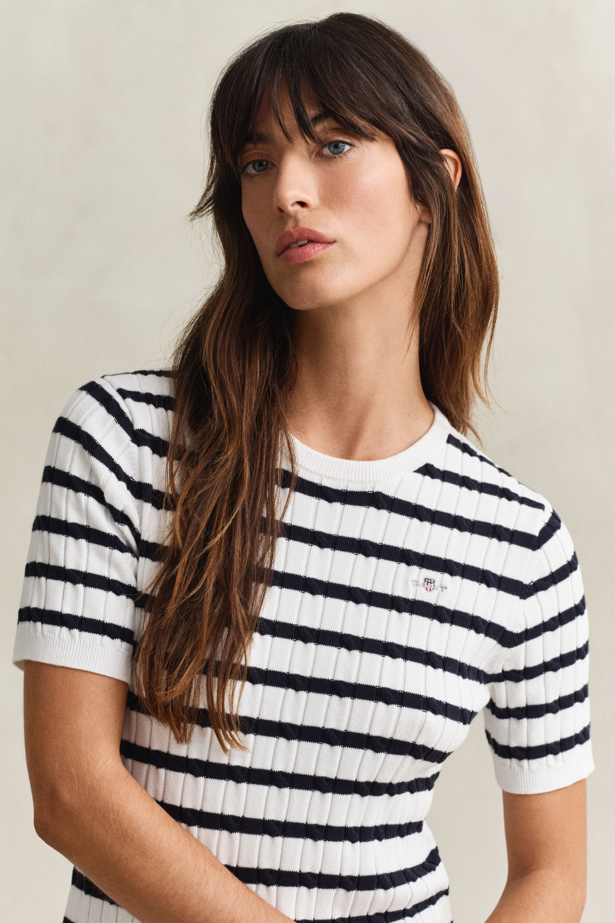 Zopfstrick Kleid aus Baumwolle