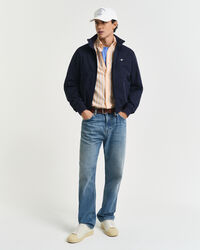 Regular Fit Hemd mit Streifen aus Baumwolle und Leinen