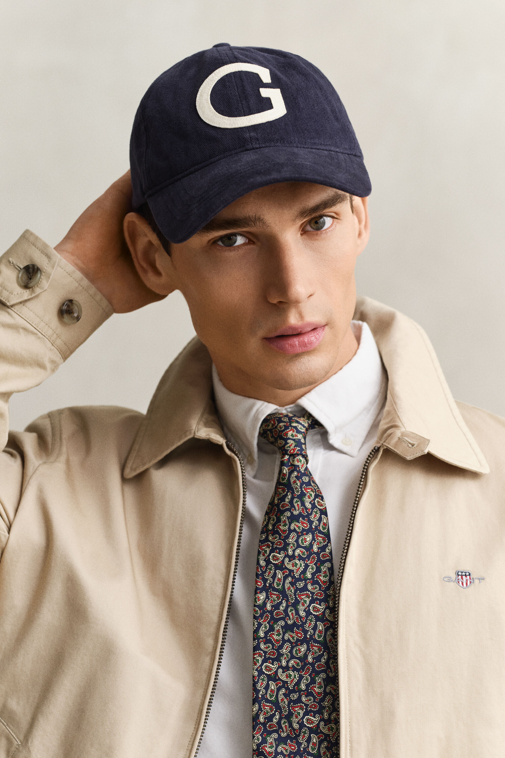 Windcheater Jacke aus Baumwolle