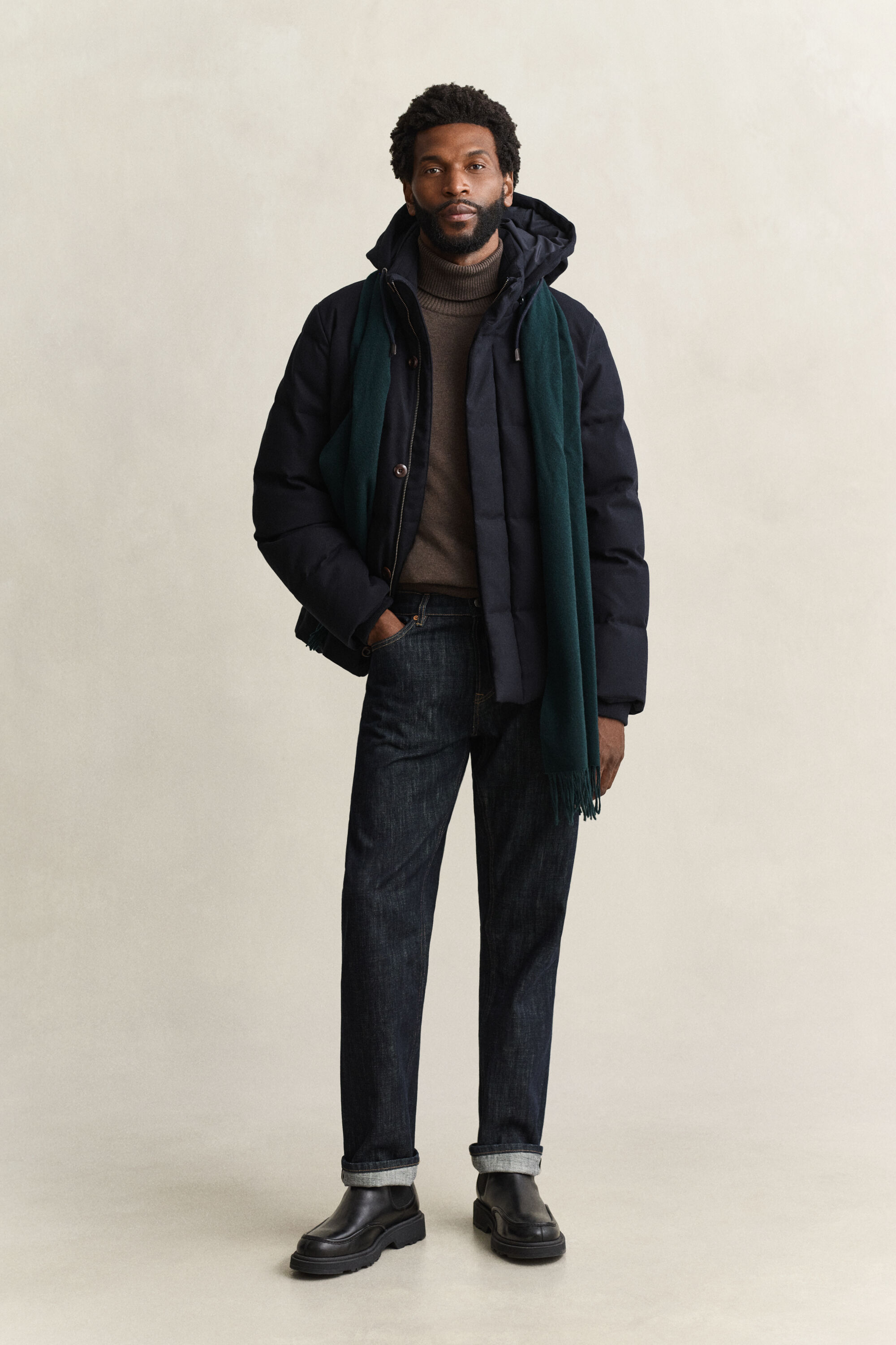 Flanelldaunenjacke