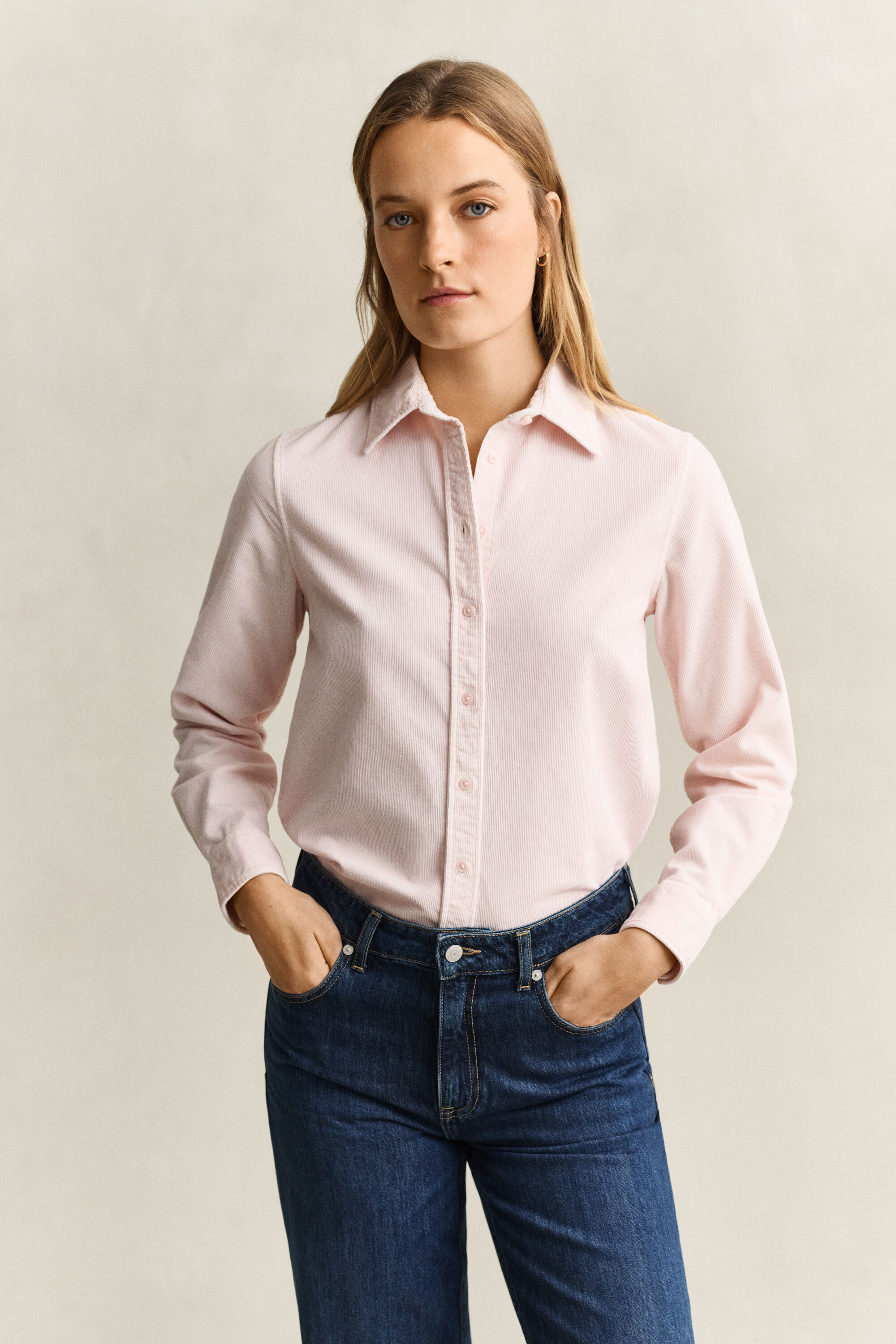 Regular Fit Cordhemd