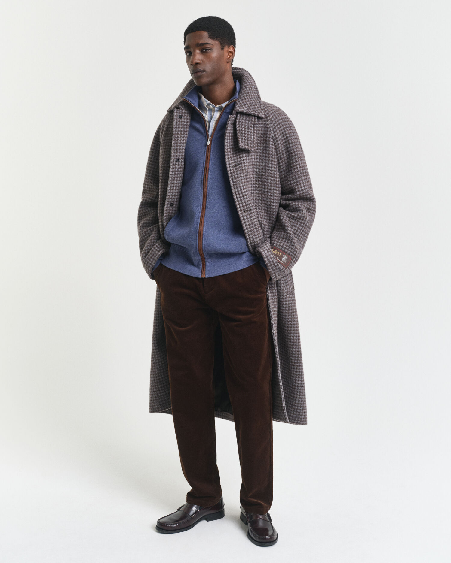 Sacker Rib Strickjacke mit Reißverschluss