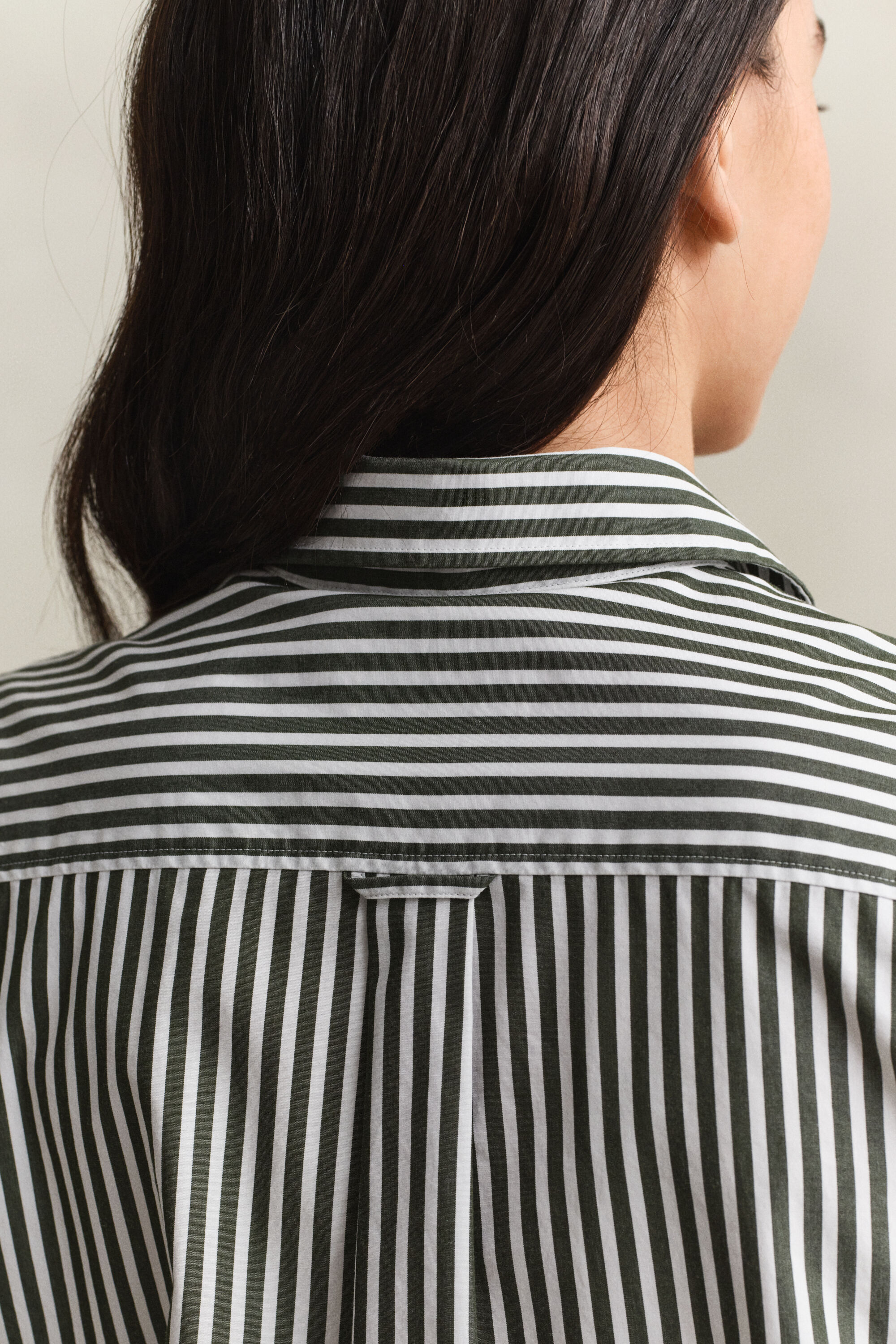 Regular Fit Classic Popeline-Bluse mit Streifen