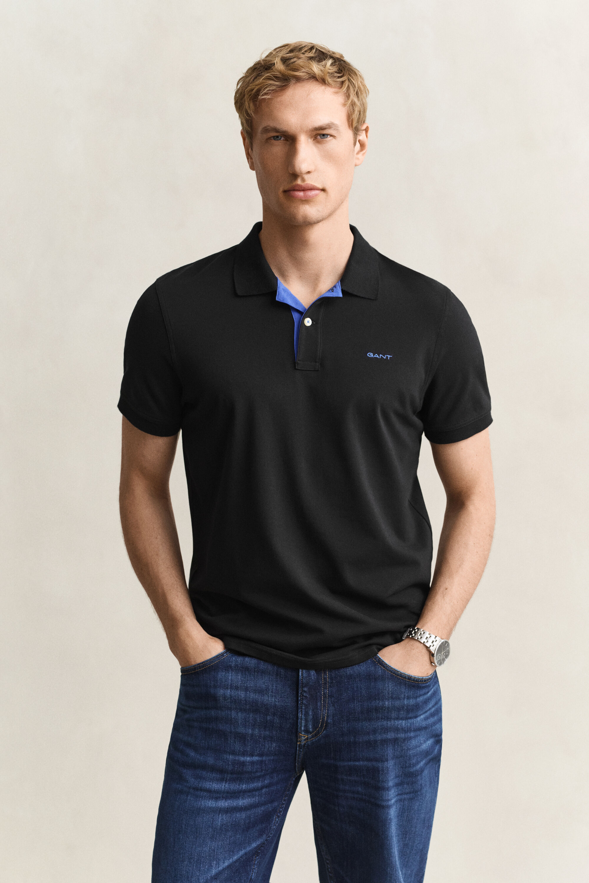 Kontrast Piqué Poloshirt