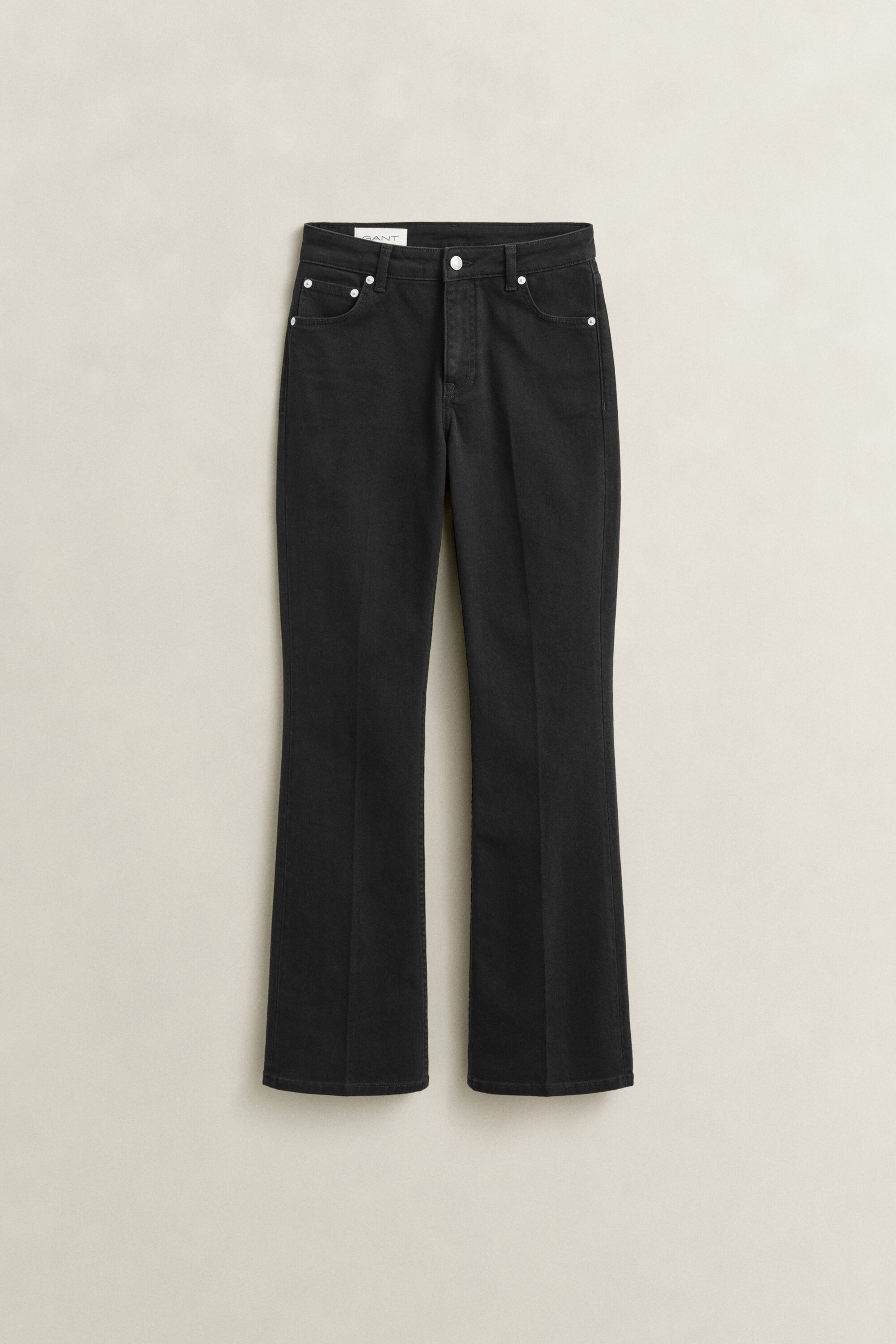 Ausgestellte Slim Fit Stretch-Jeans