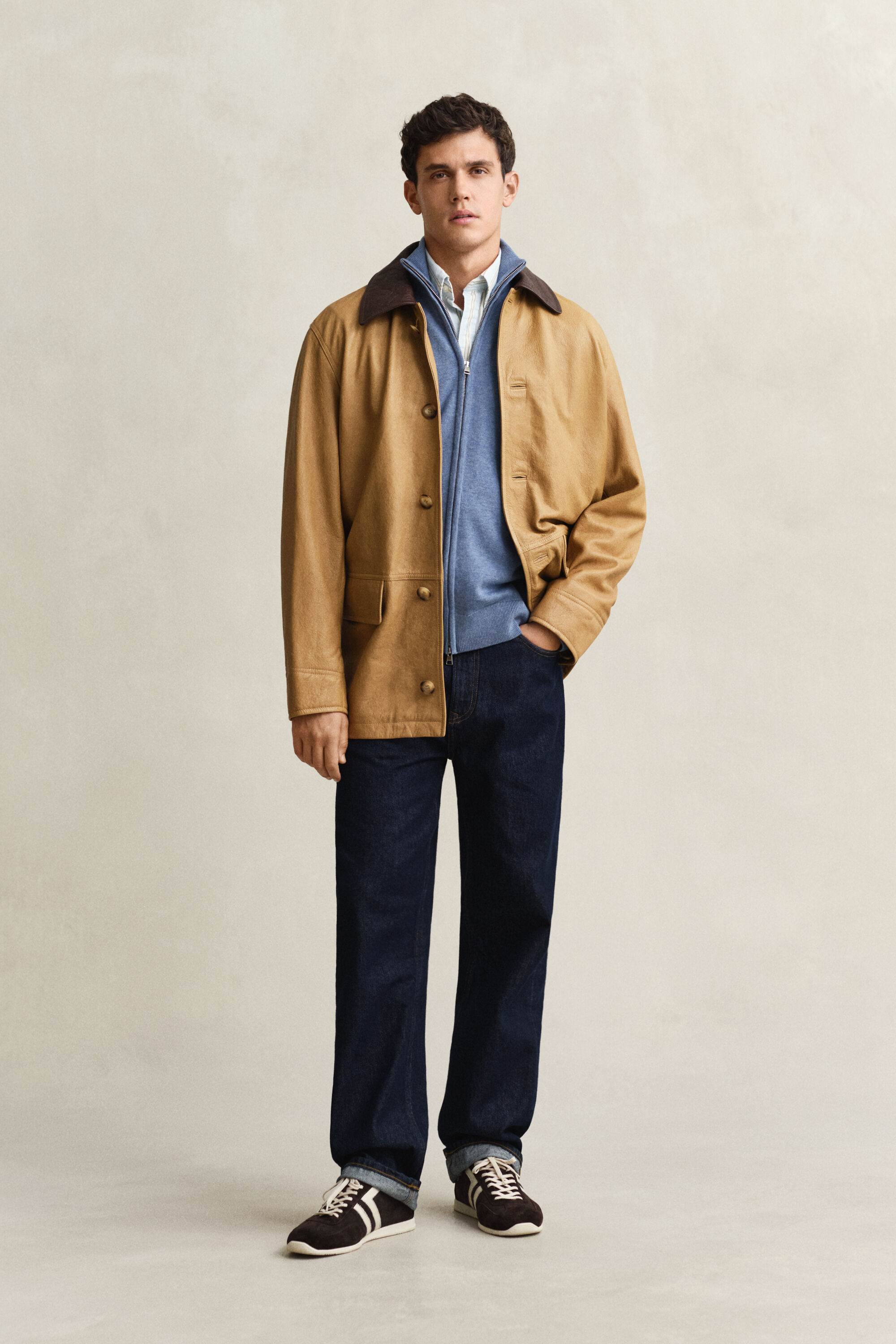 Casual Cotton Strickjacke mit Reißverschluss