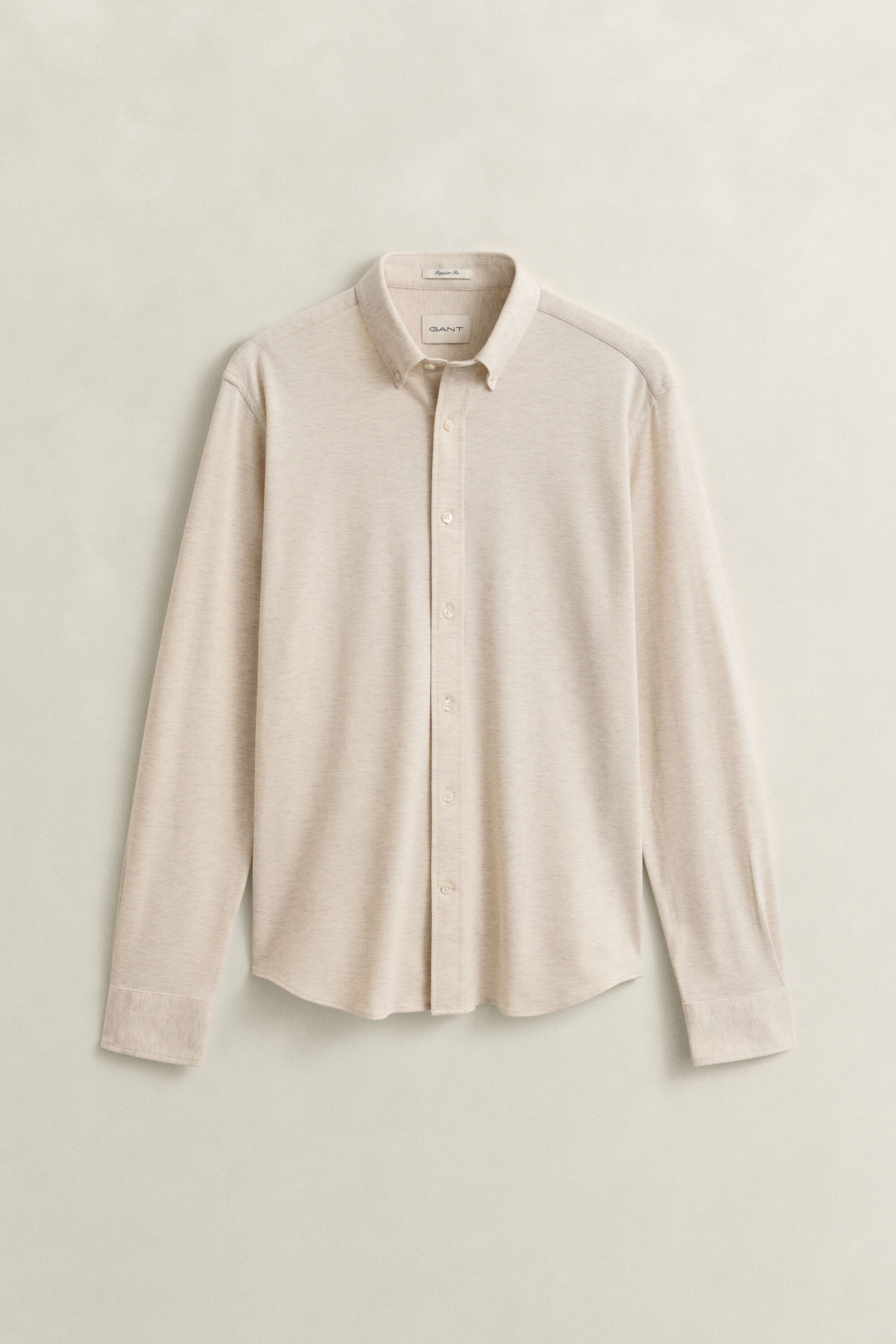 Piqué-Hemd aus Jersey-Stretch