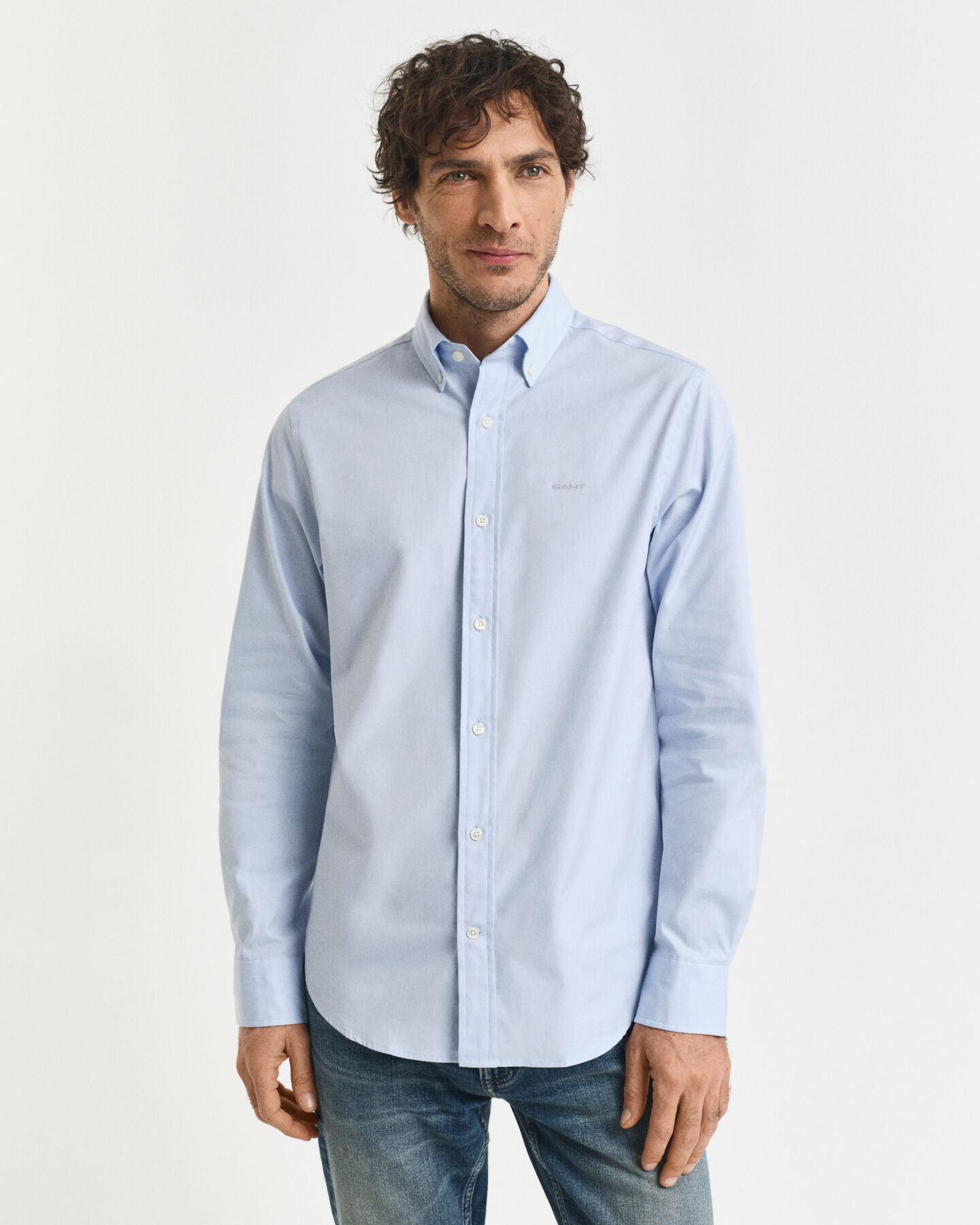 Regular Fit Pinpoint Oxford-Hemd