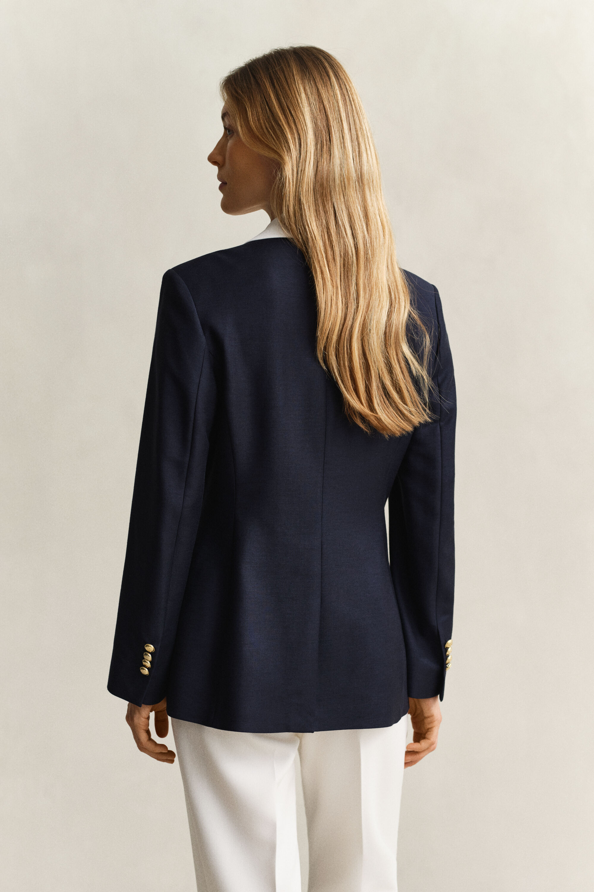 Club Blazer mit Kontrastkragen