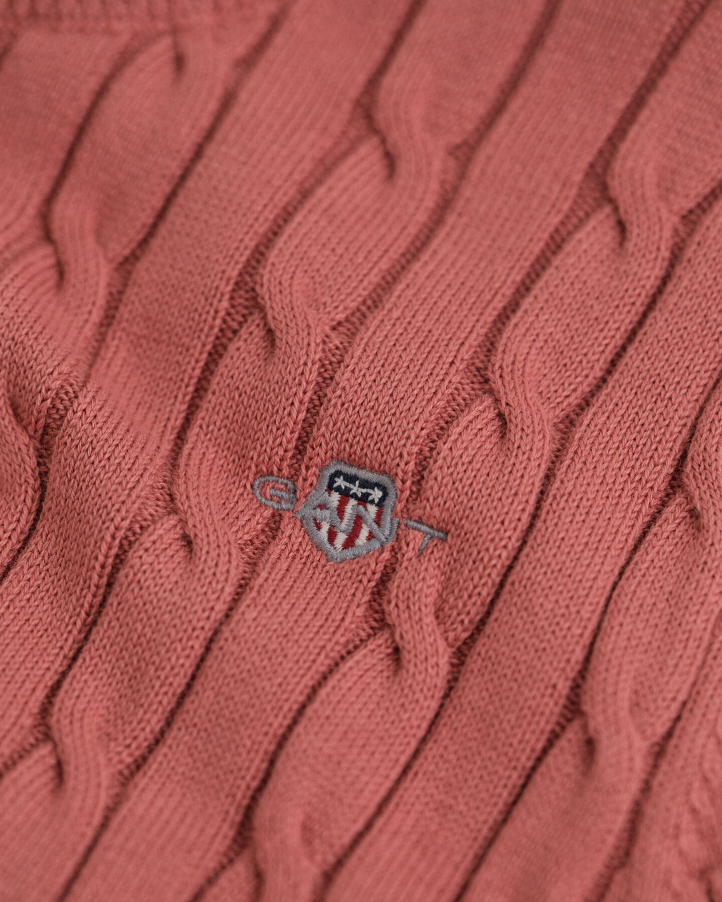 Teen Girls Zopfstrick Kurzarmpullover aus Stretch-Baumwolle