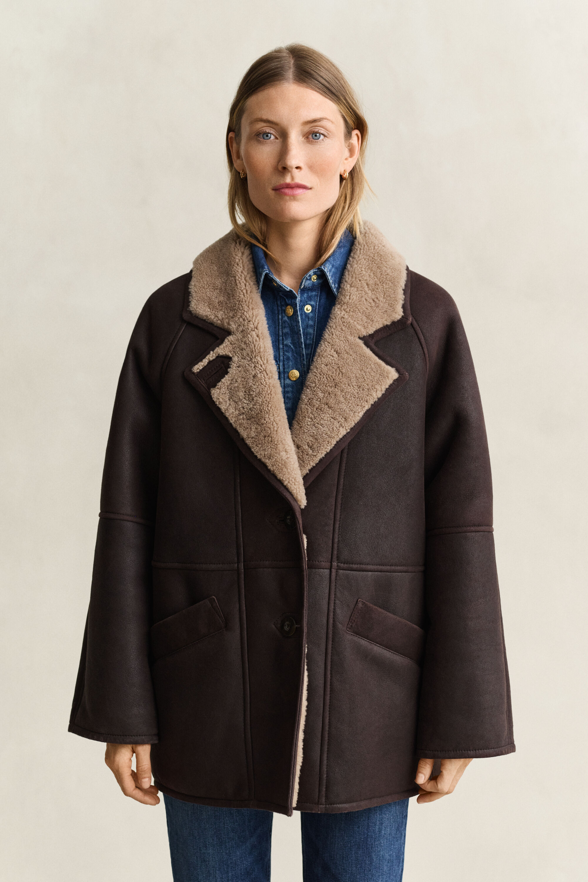 Shearling-Jacke