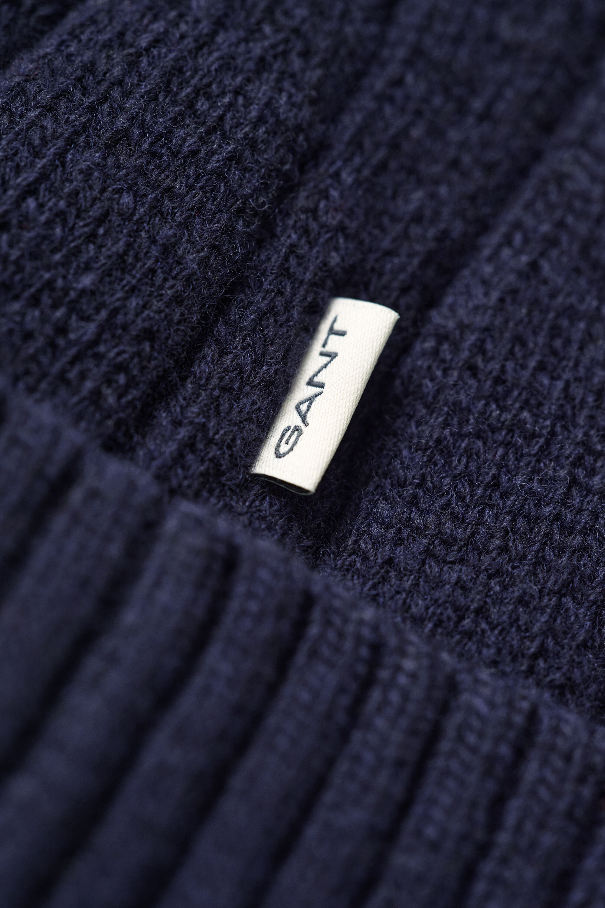 Zopfstrick-Beanie aus Lambswool
