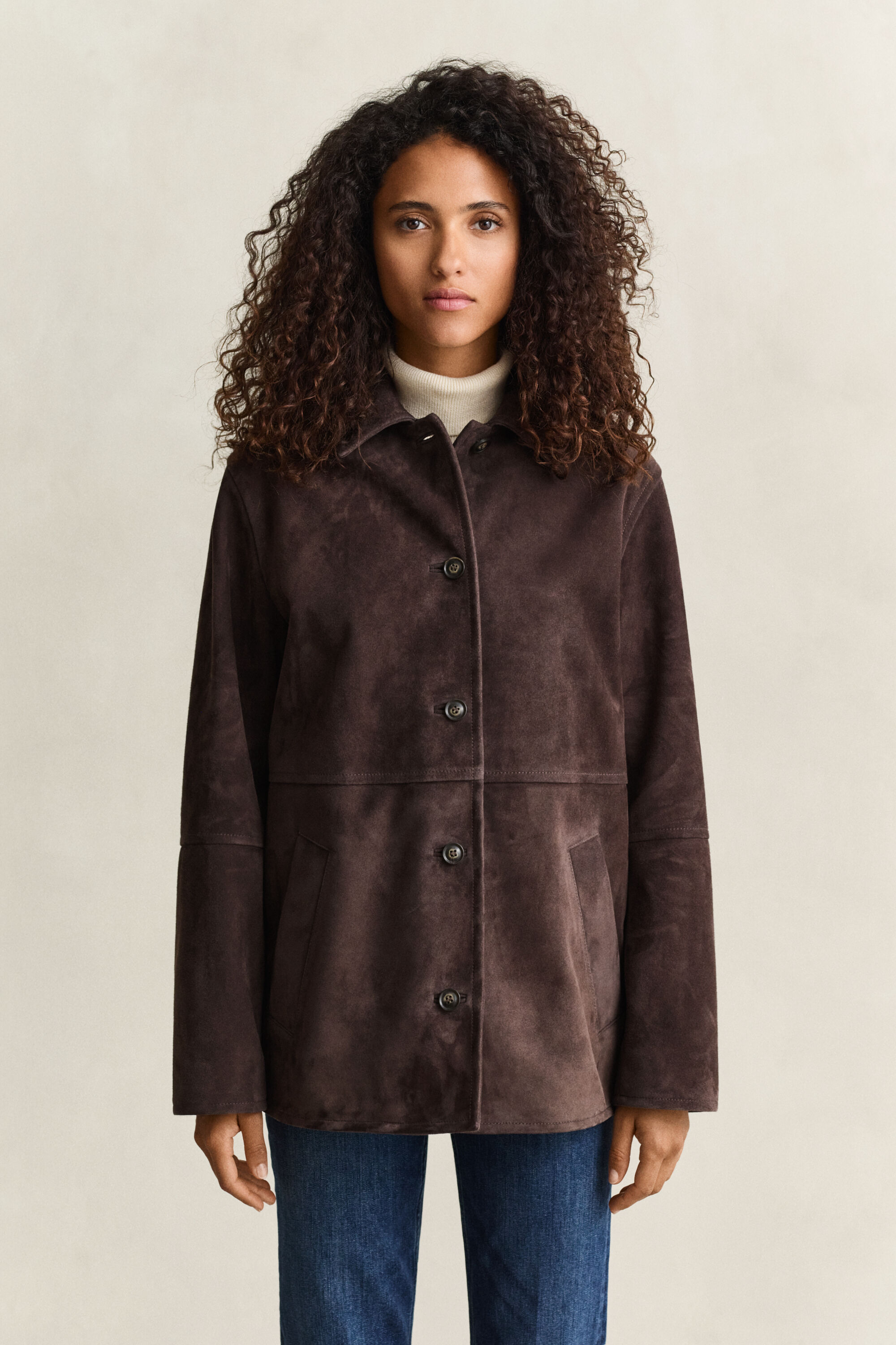 Jacke aus Veloursleder