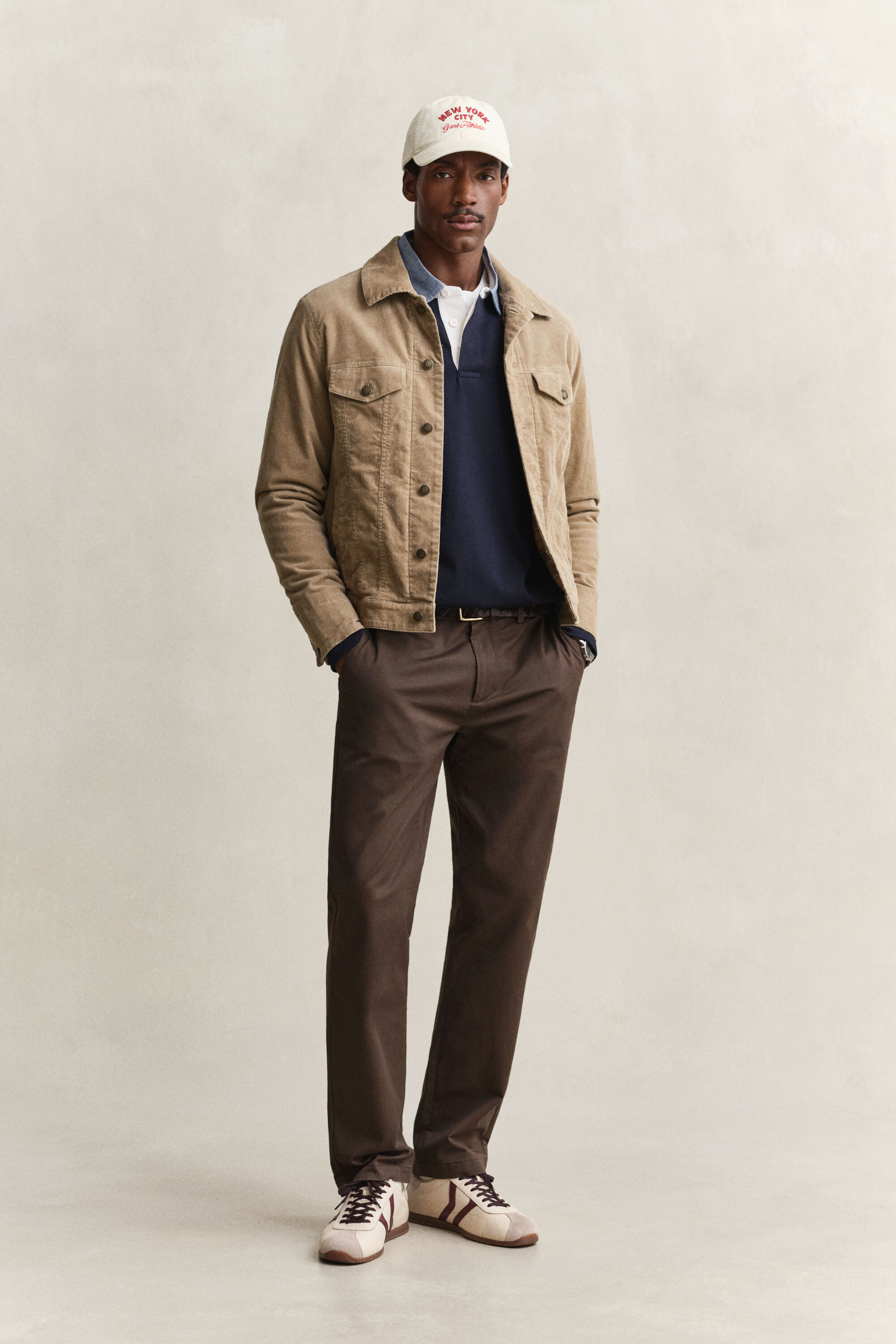 Heavy Rugger mit Chambray-Kragen