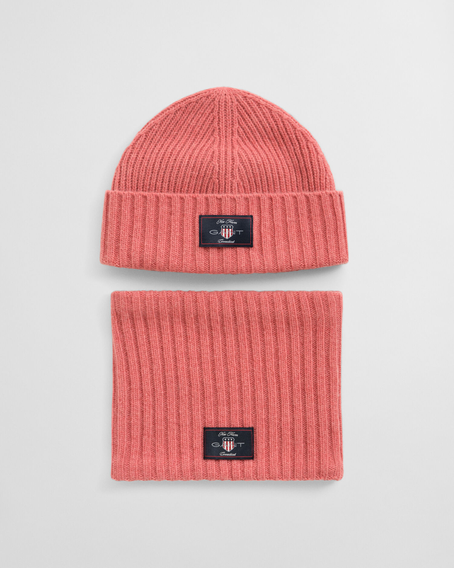 Kids Beanie und Schlauchschal aus Wollmix im Geschenkset