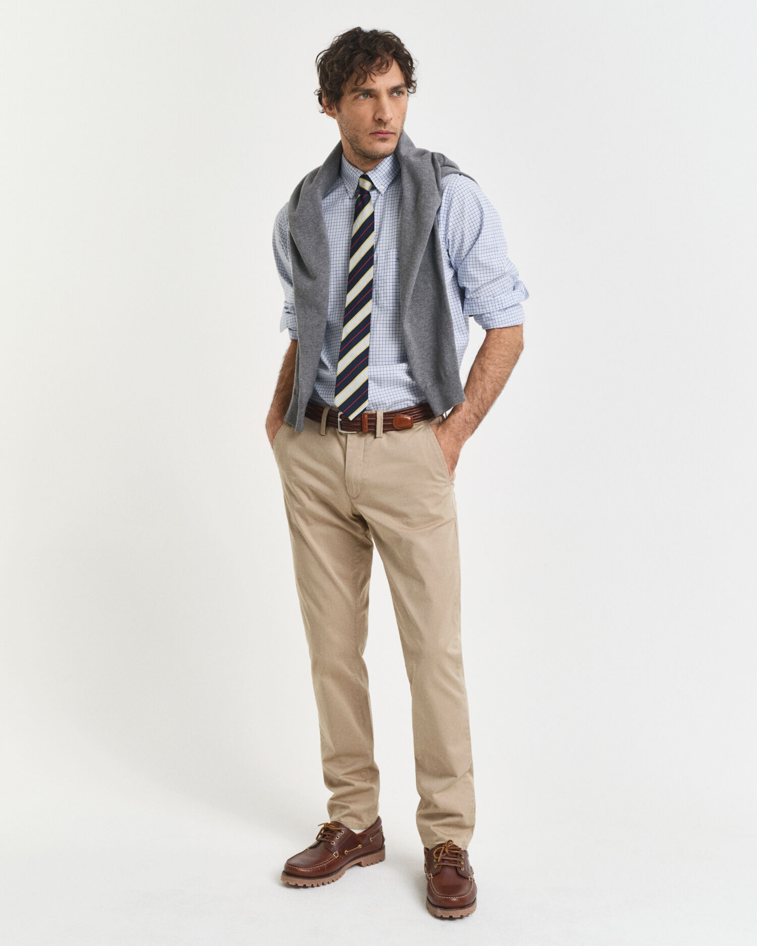 Regular Fit Classic Popeline Hemd mit Karomuster