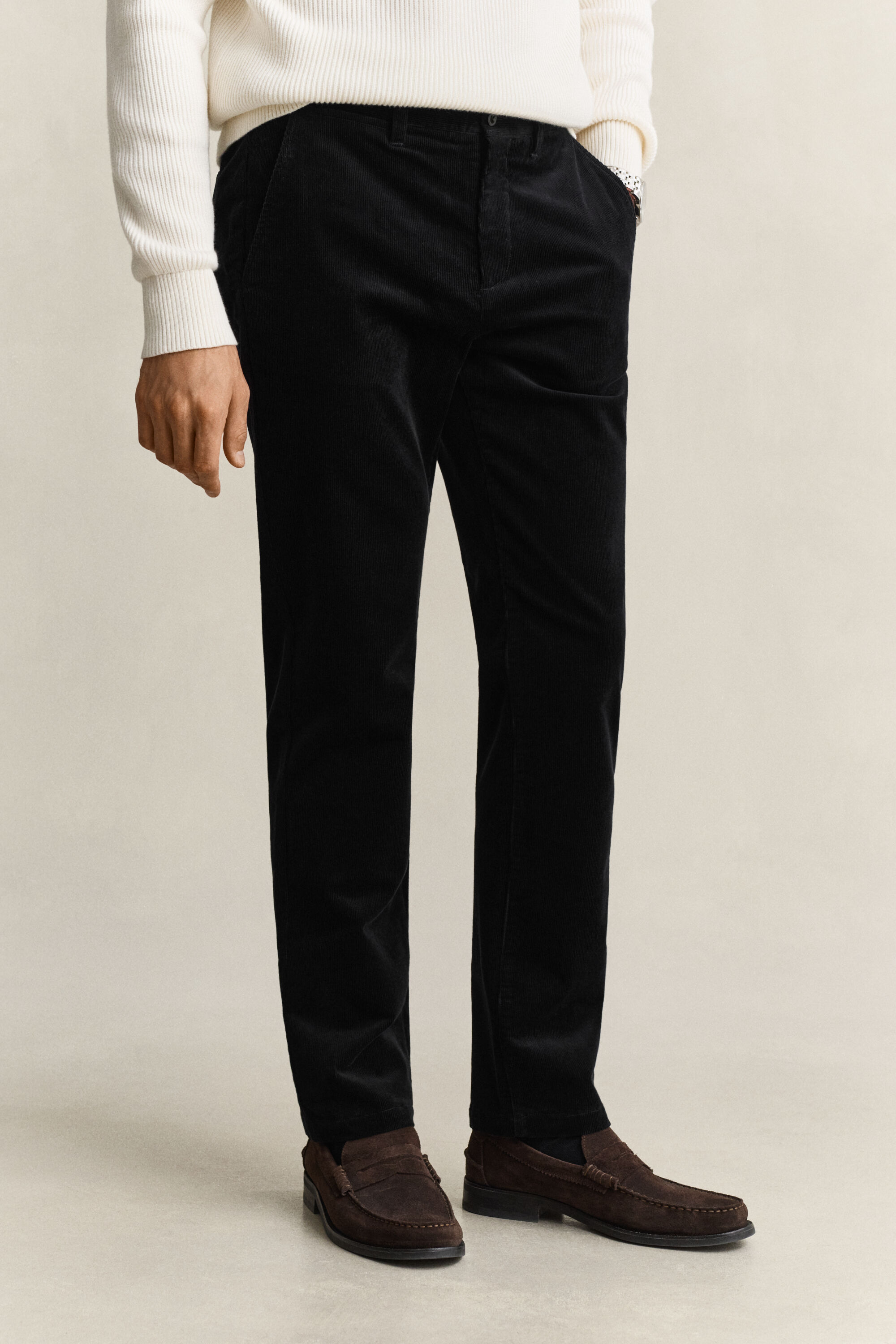 Regular Fit Cord Chinohose