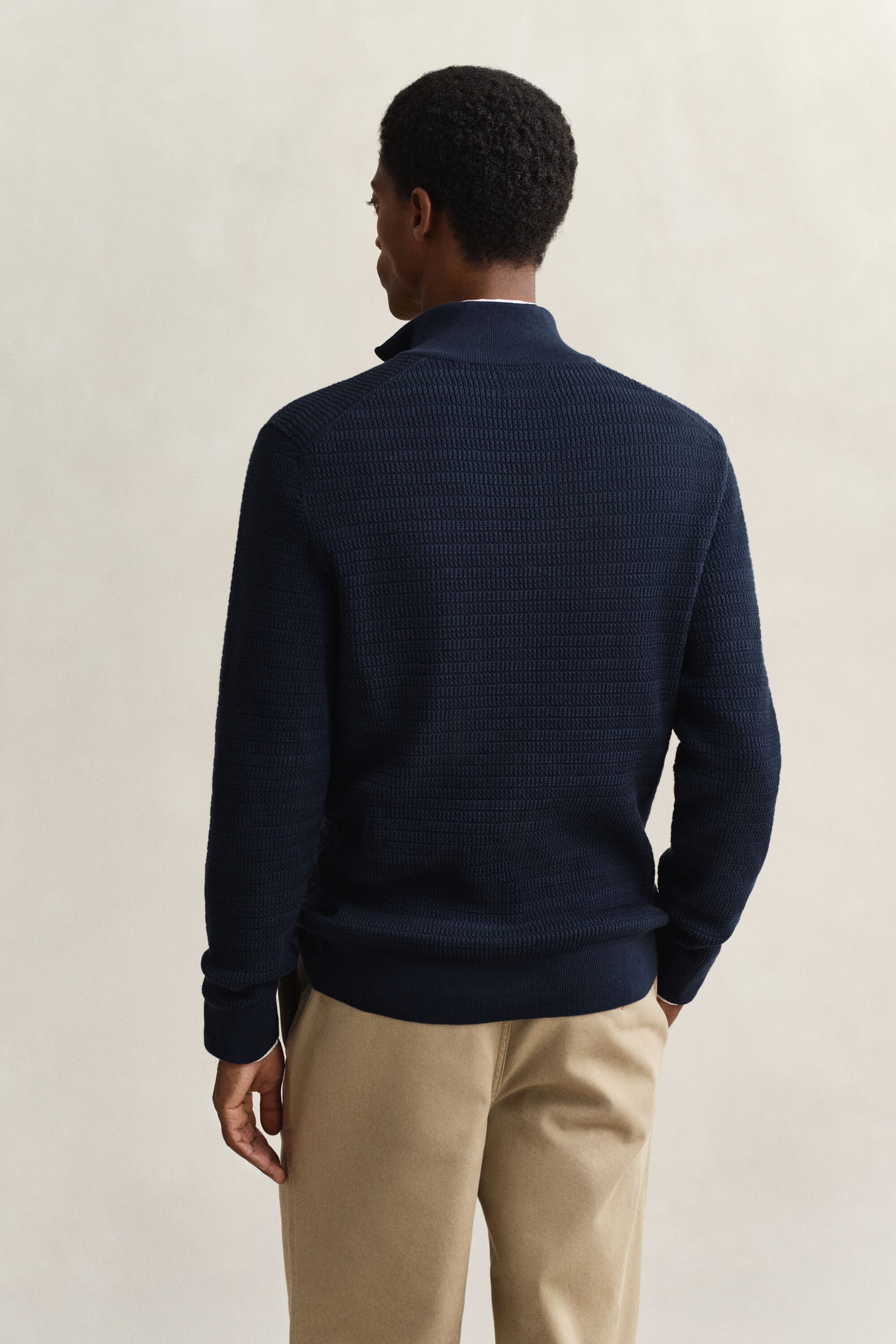 Troyer mit Mini-Zopfstrickmuster