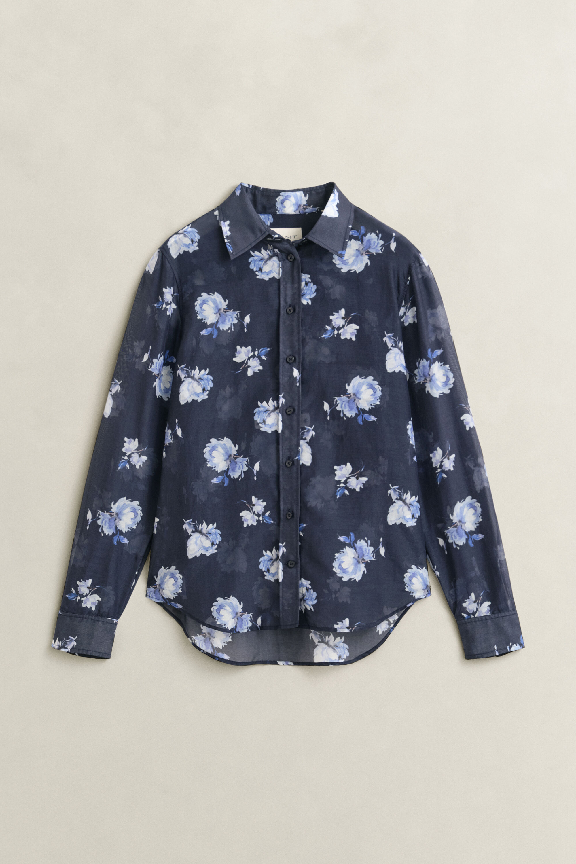 Bluse aus Baumwoll-Seiden-Mix mit Blumenprint