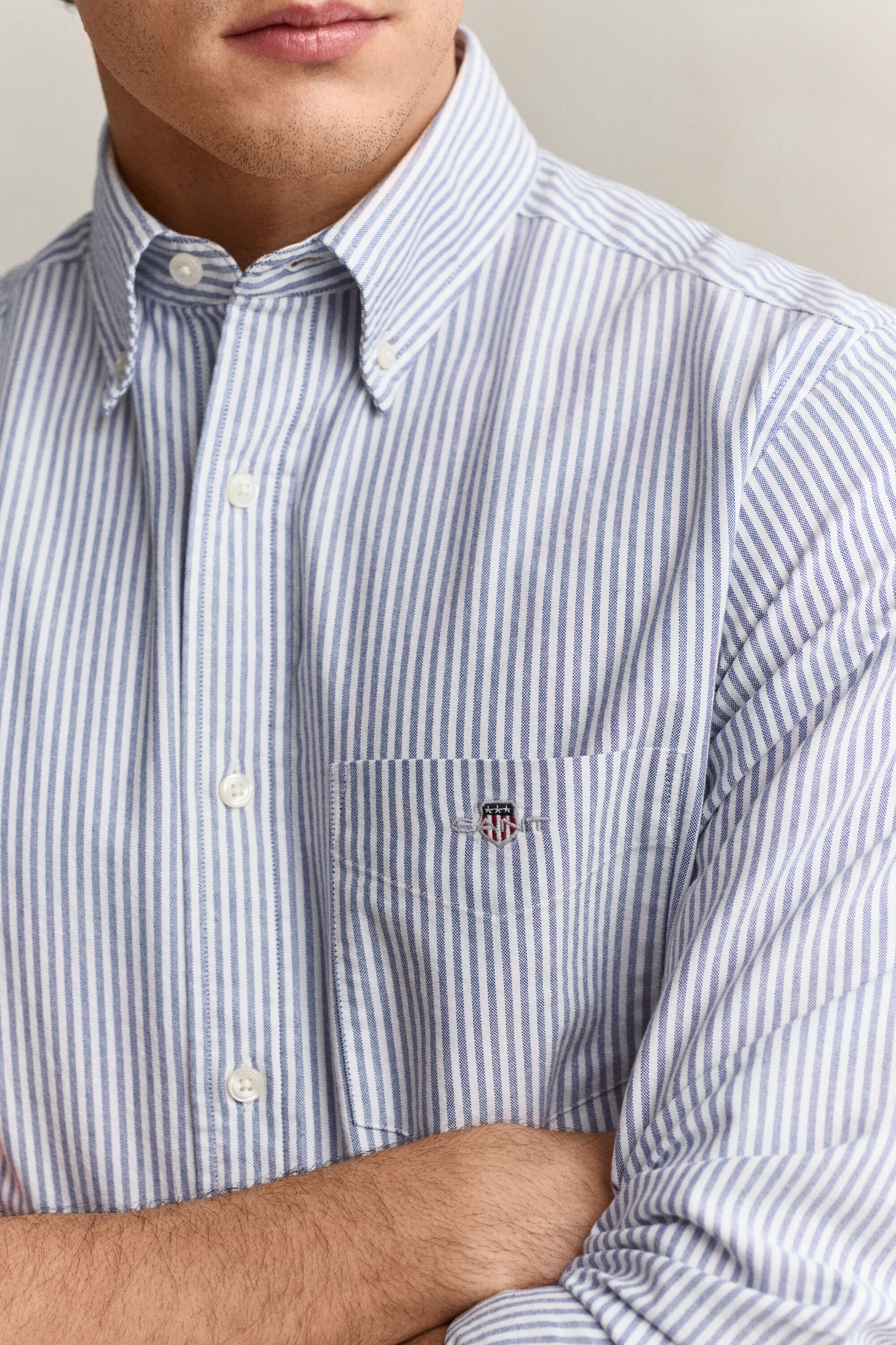 Banker Stripe Classic Oxford-Hemd