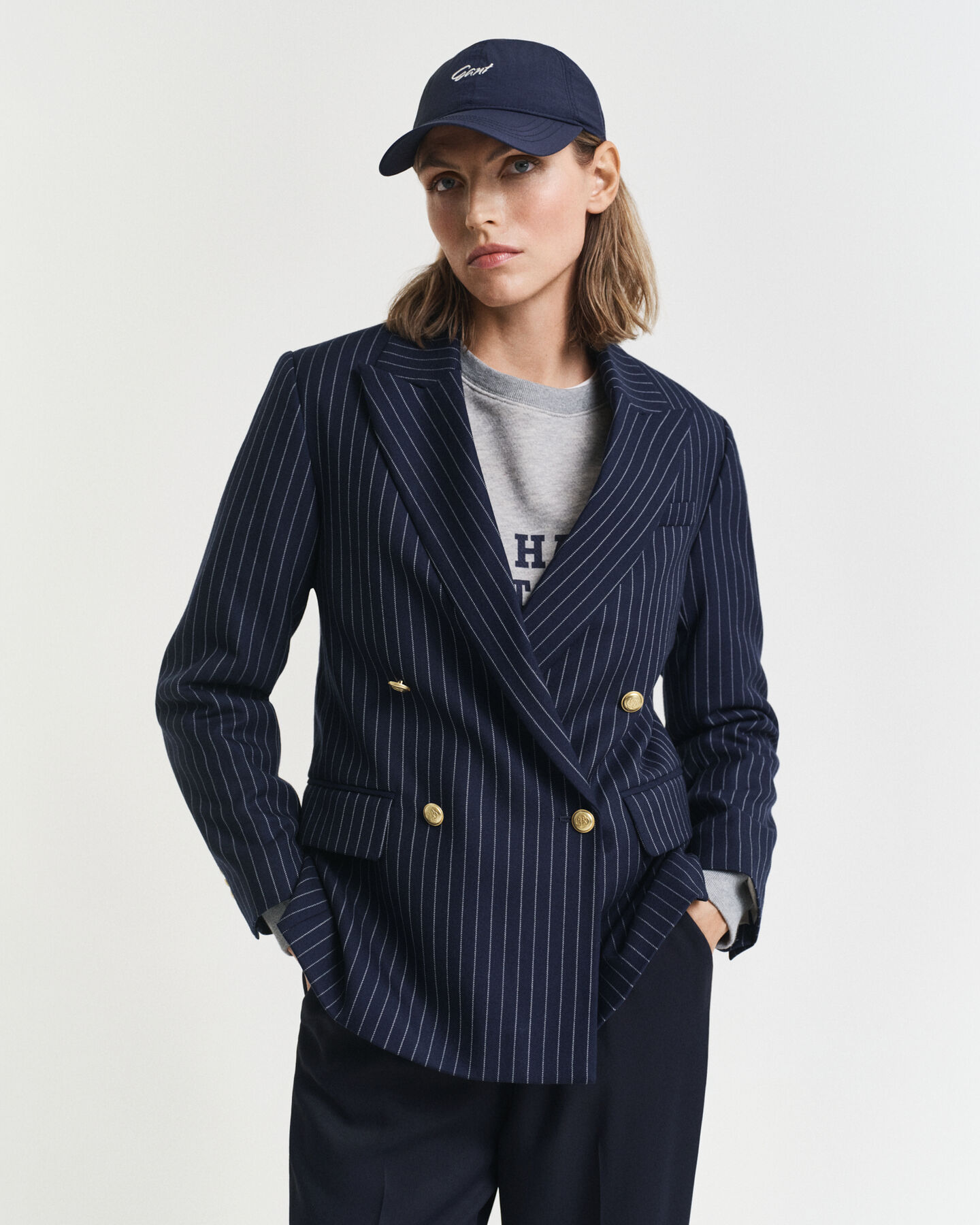 Regular Fit Pinstripe Club Blazer