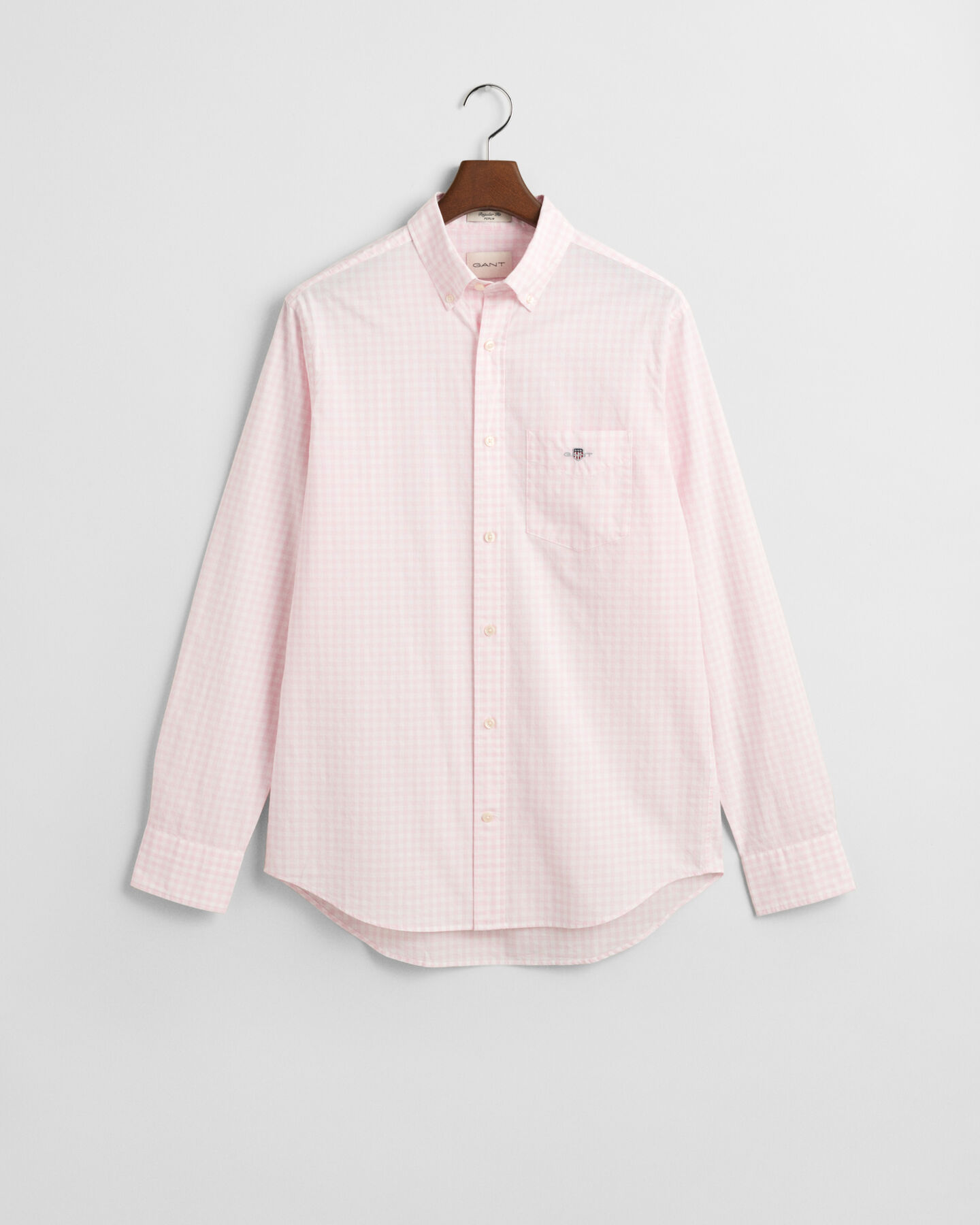 Regular Fit Classic Gingham Popeline Hemd