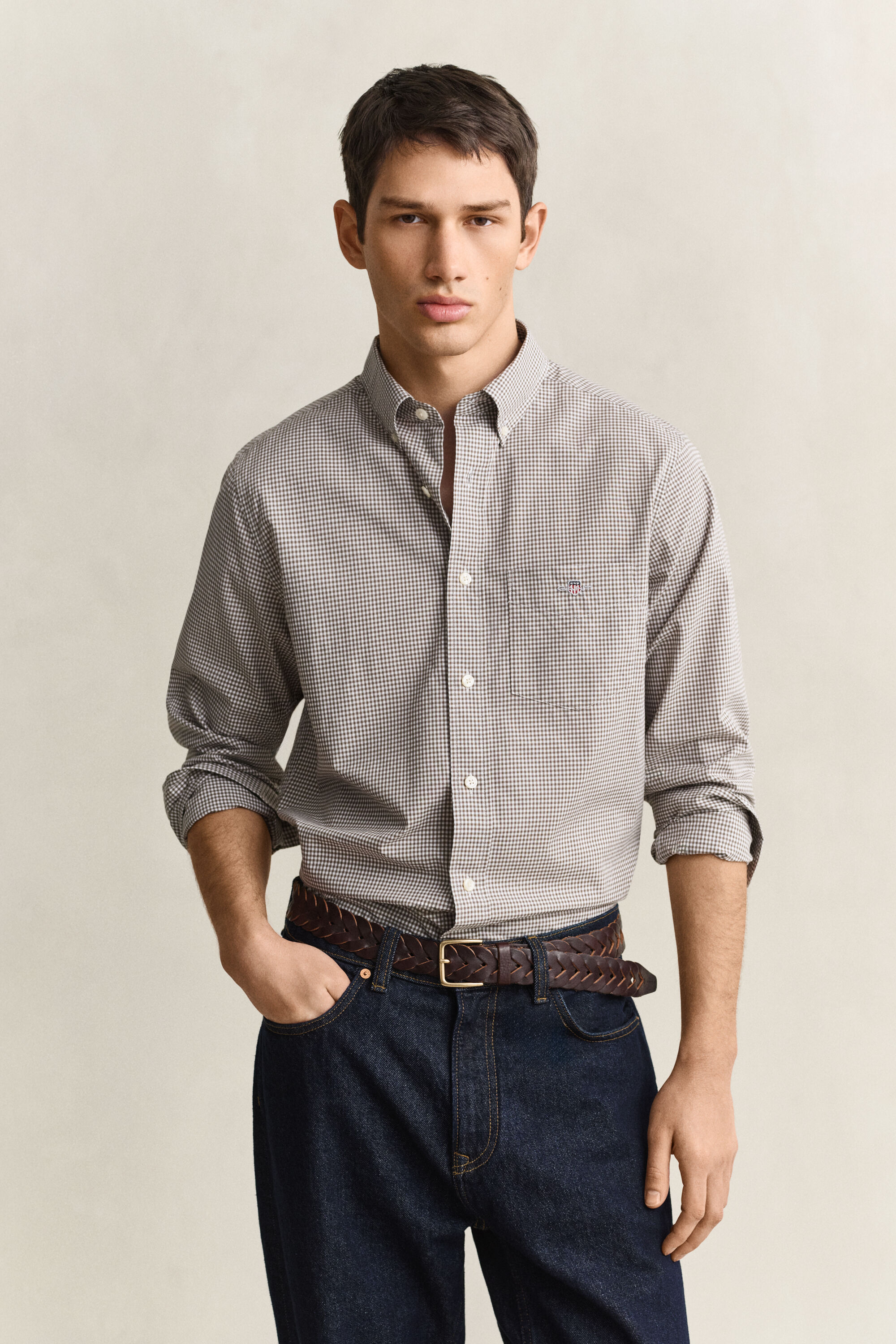 Gingham Classic Popeline Hemd