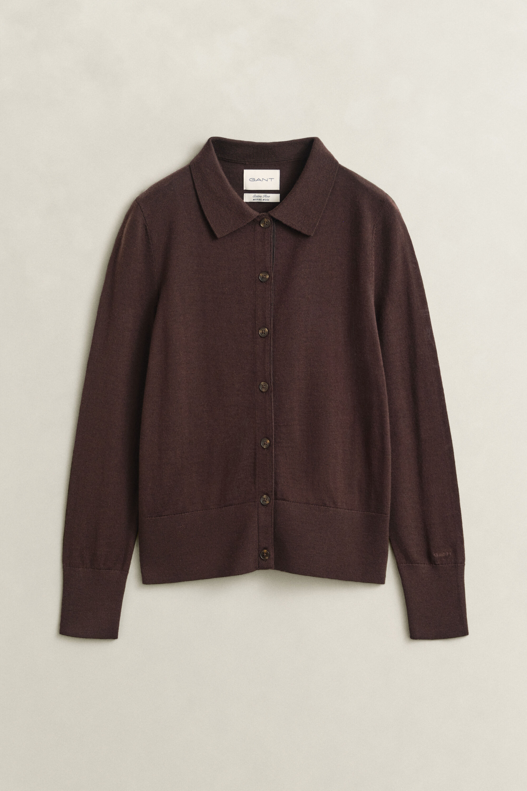 Strickjacke aus extrafeiner Merinowolle