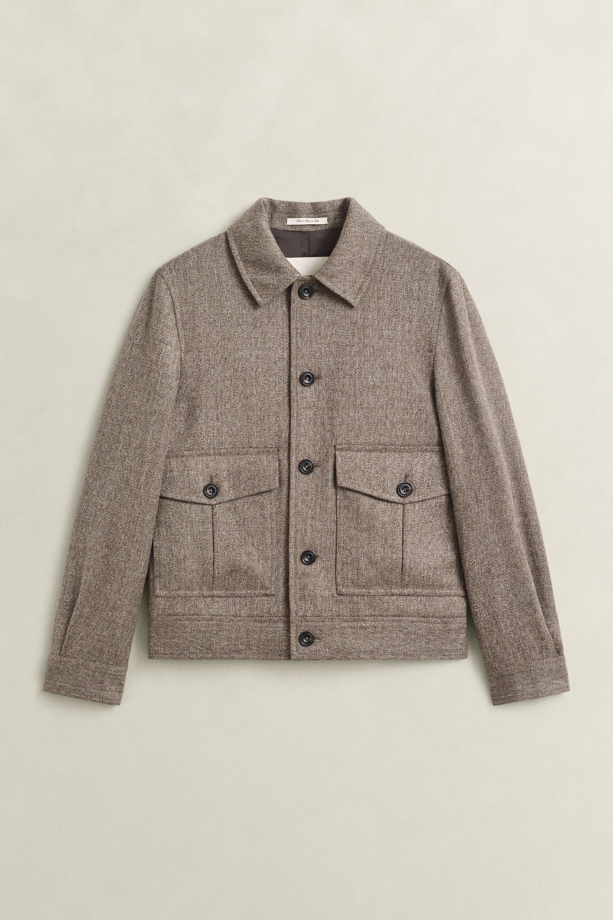 Wolljacke aus Melange-Garn