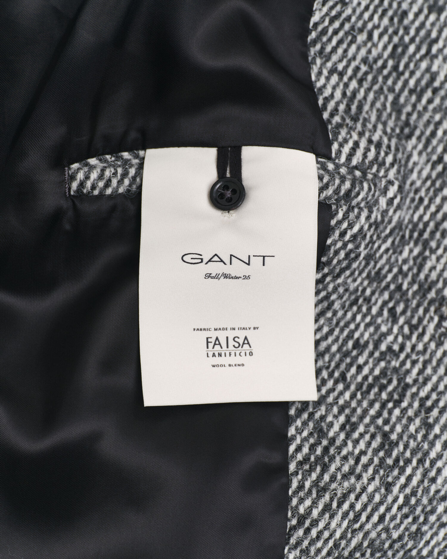 Tweedmantel aus Wolle