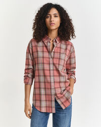 Relaxed Fit Flanellbluse mit Karomuster