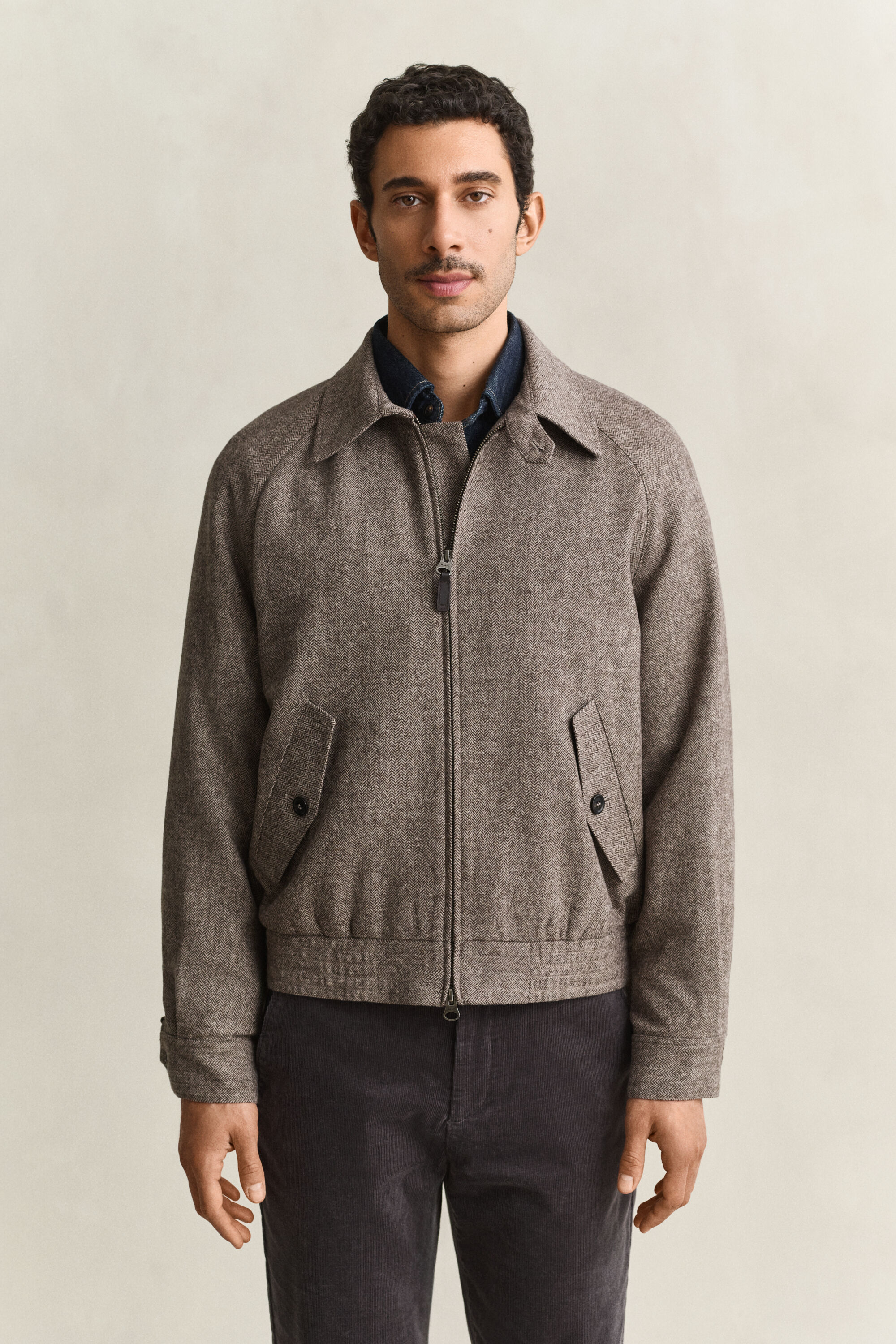 Windcheater Jacke aus Wollmischung