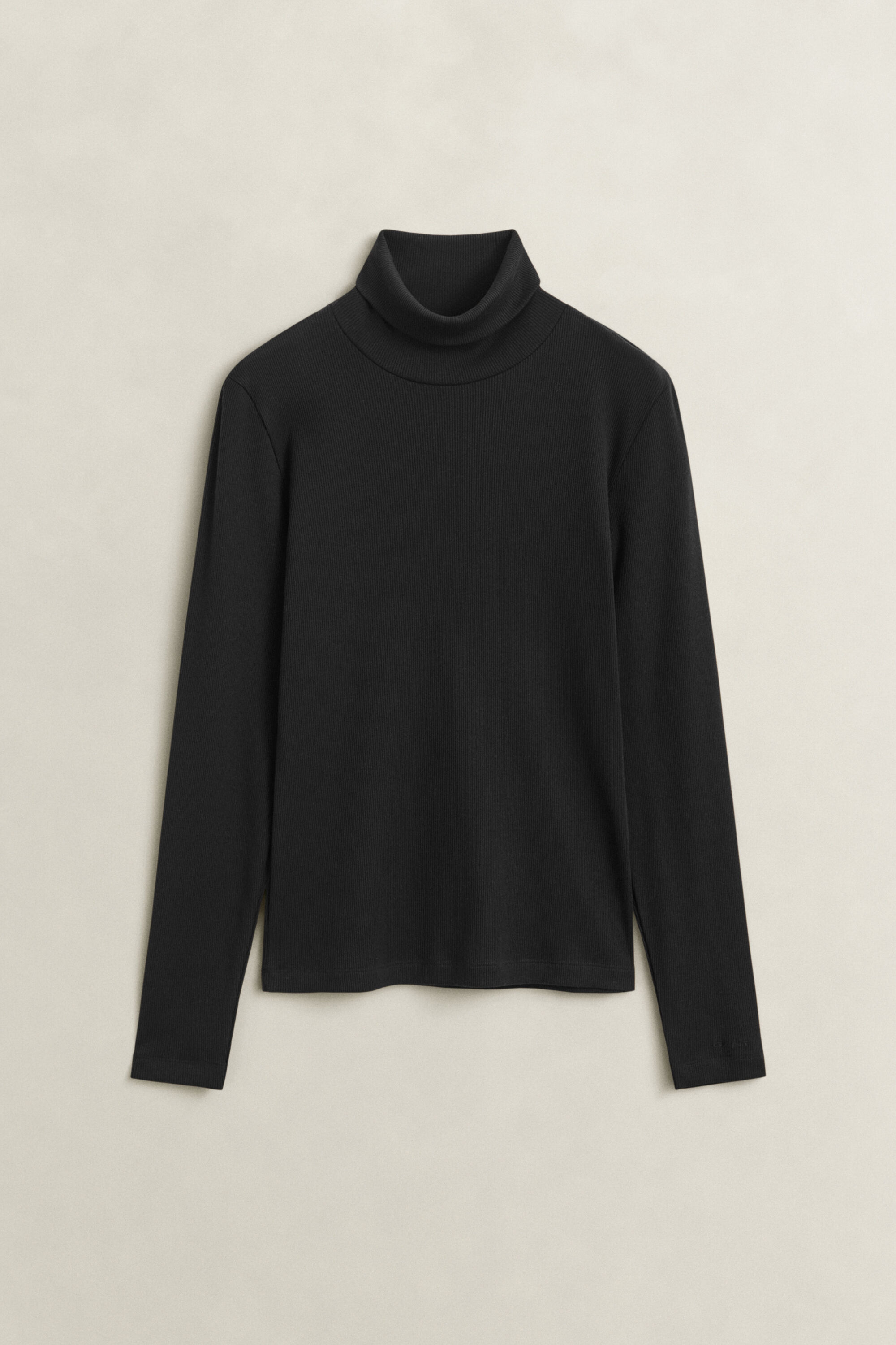 Geripptes Rollkragenshirt