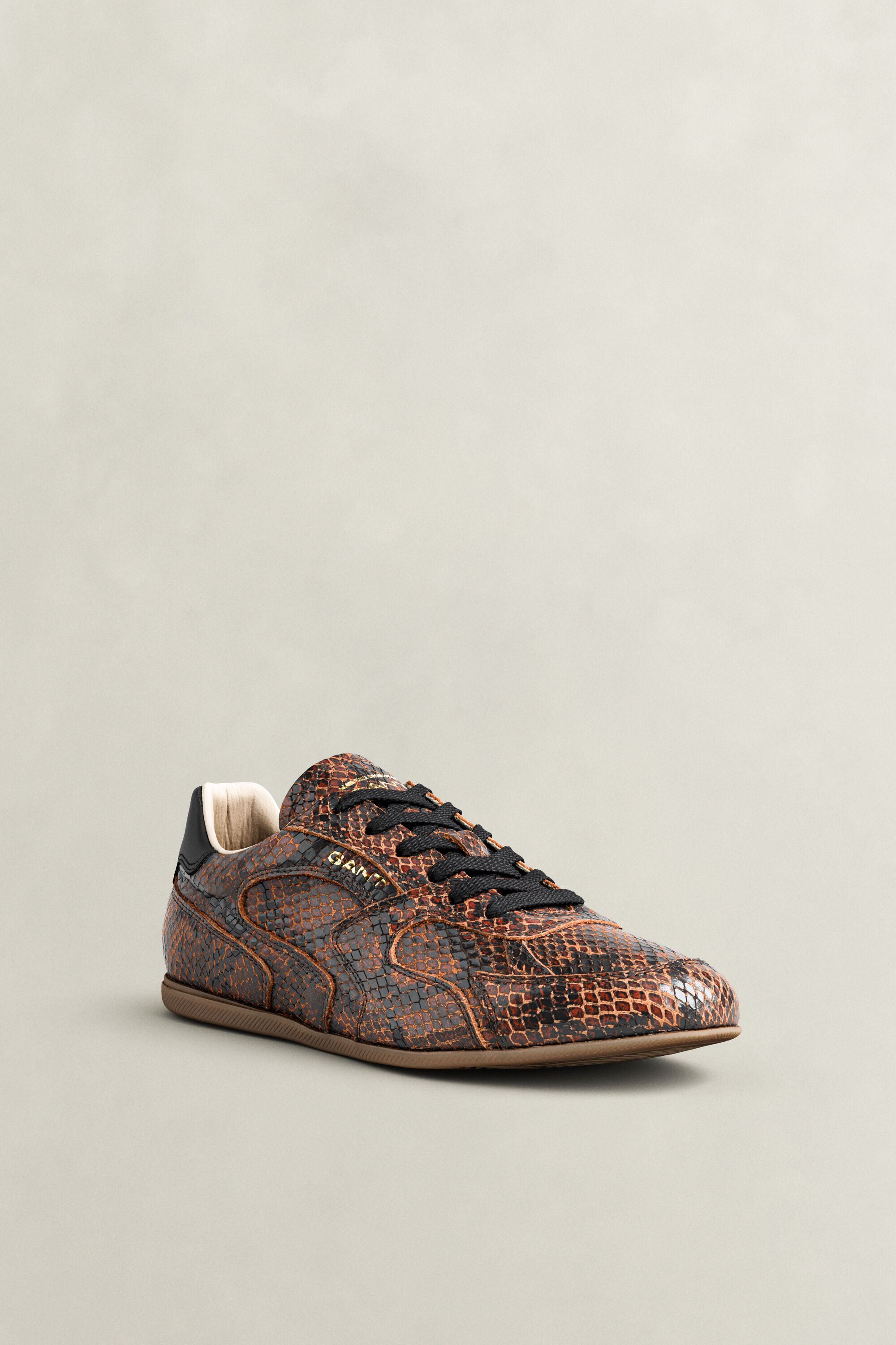 Sperly Ledersneaker in Schlangenlederoptik