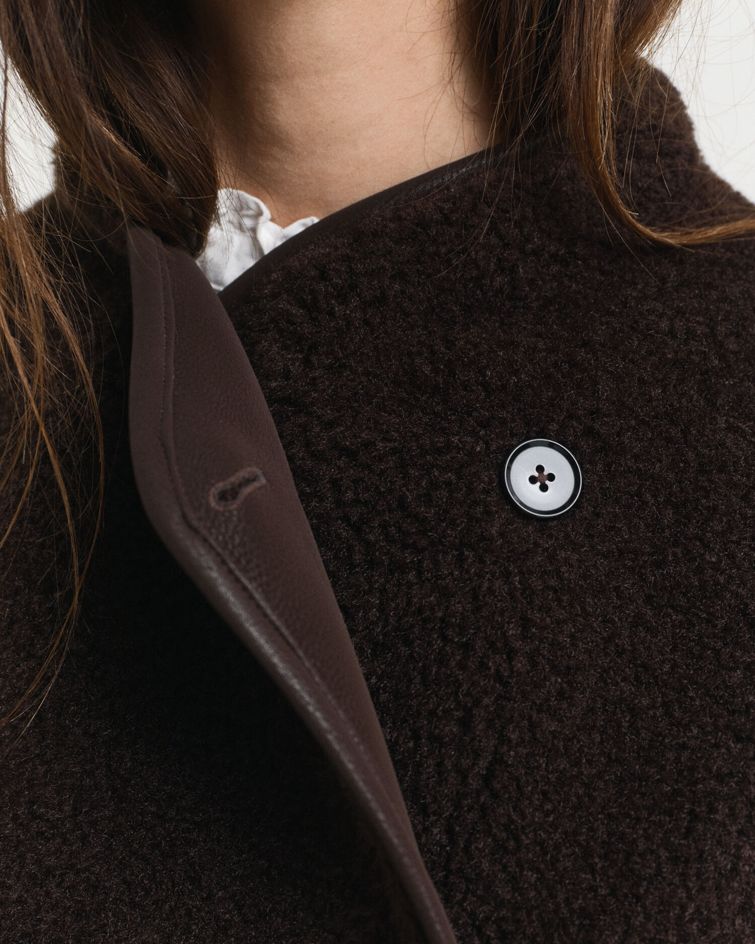 Jacke aus Shearling-Imitat