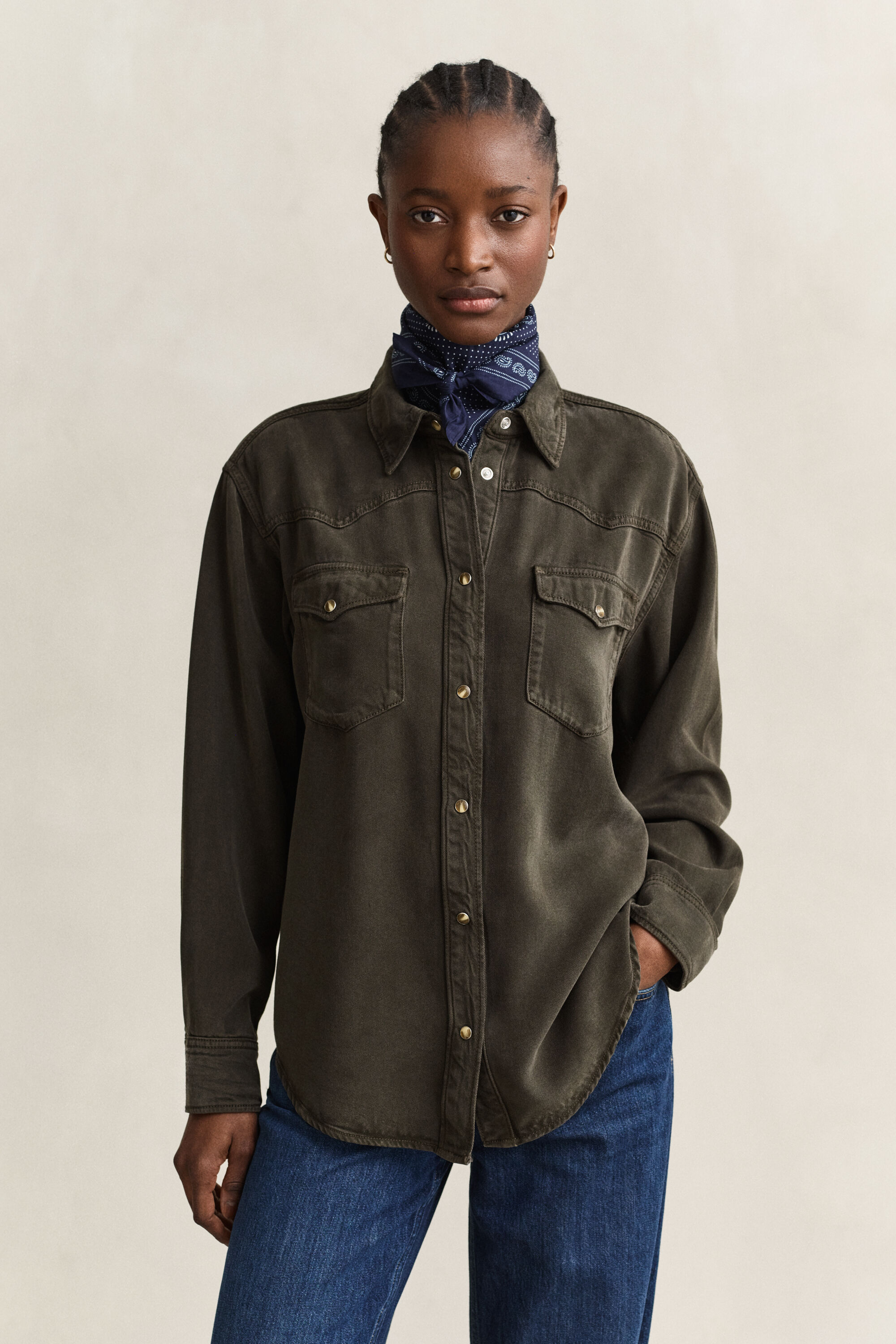 Ranger Bluse aus Denim-Twill