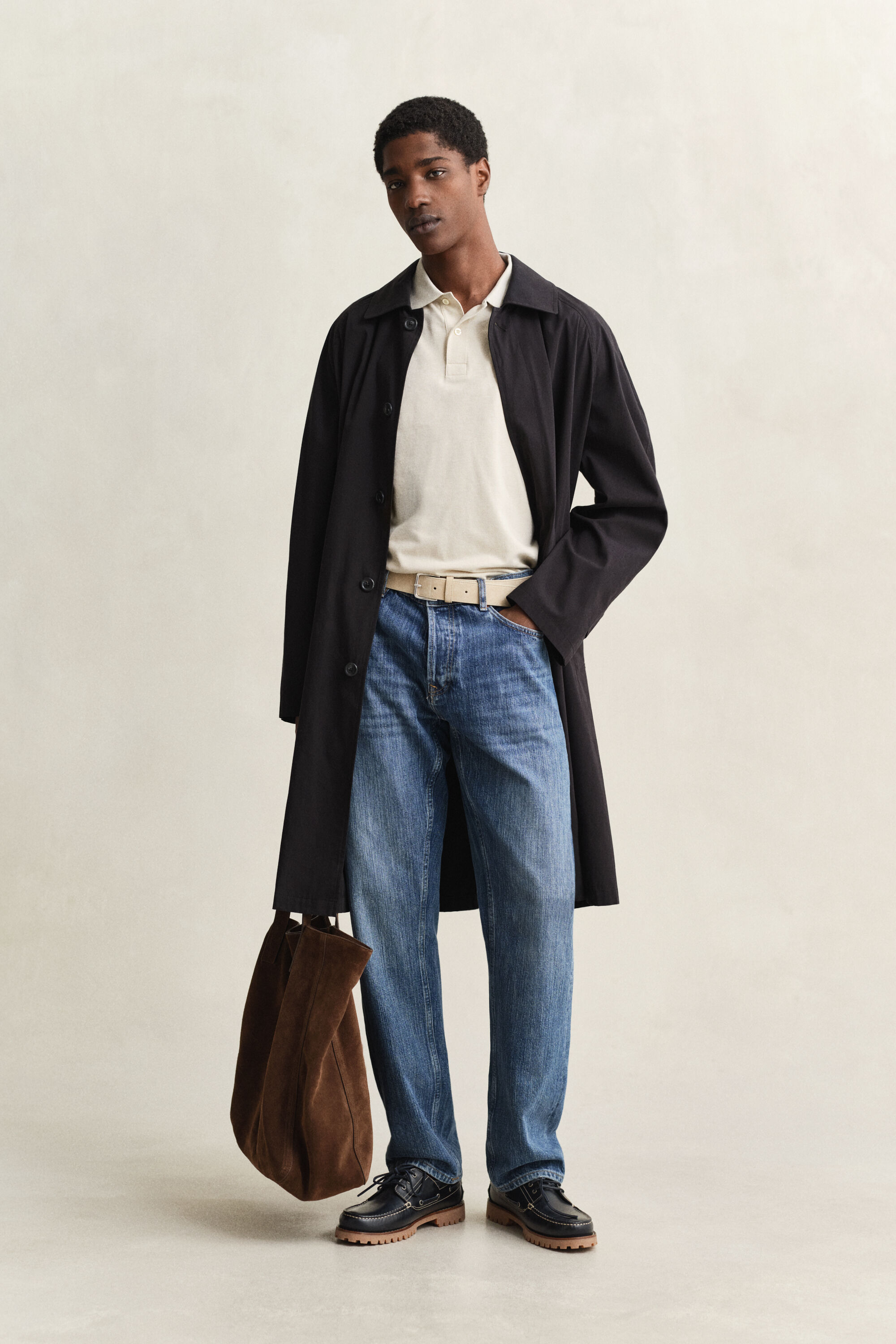 Zweifarbiges Poloshirt