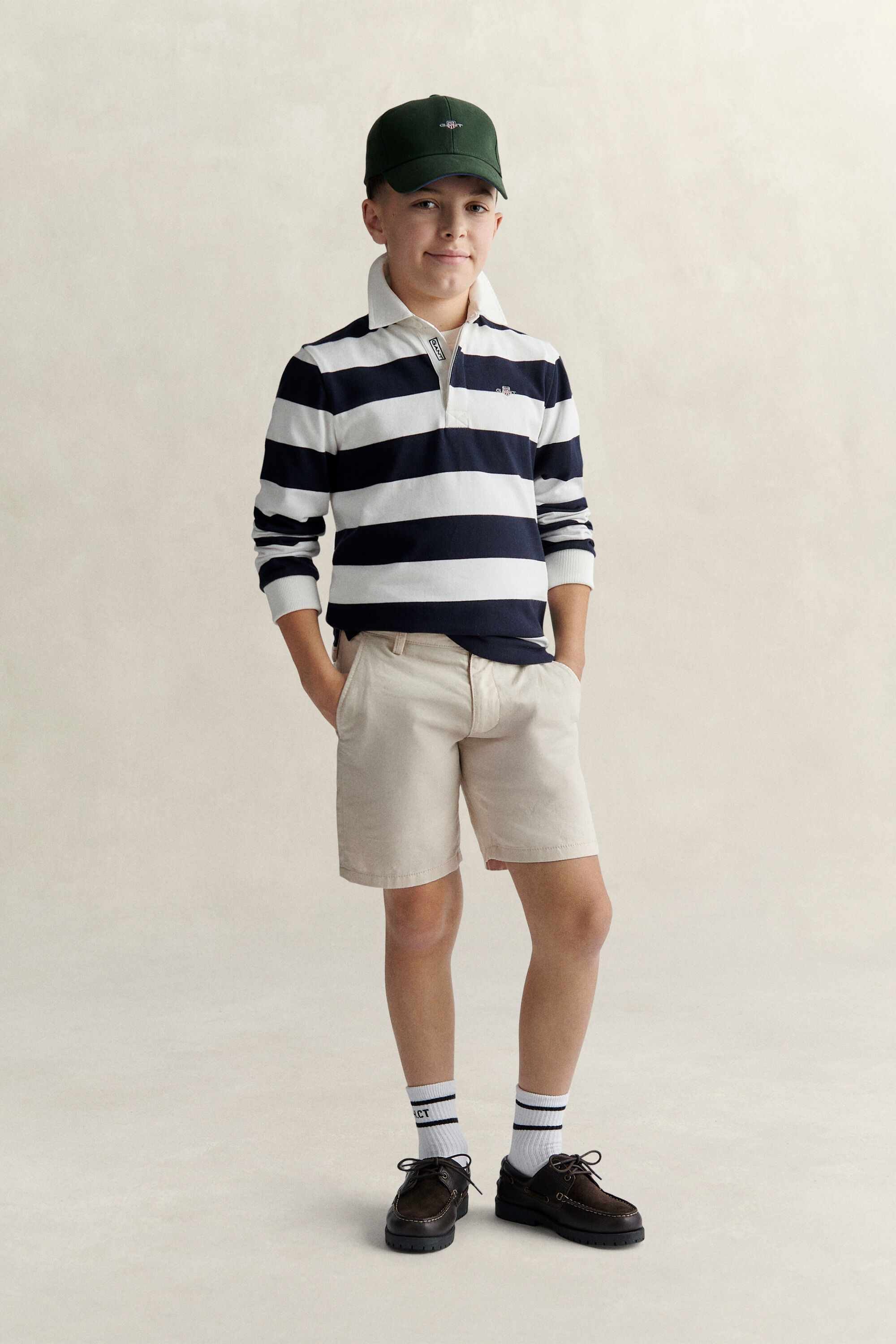 Teen Boys Striped Rugger
