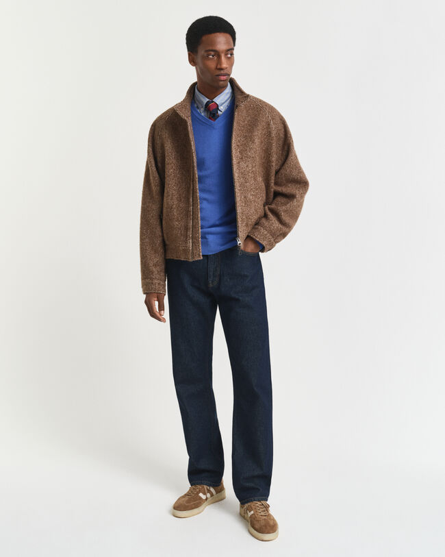 Superfine Lambswool V-Neck Pullover