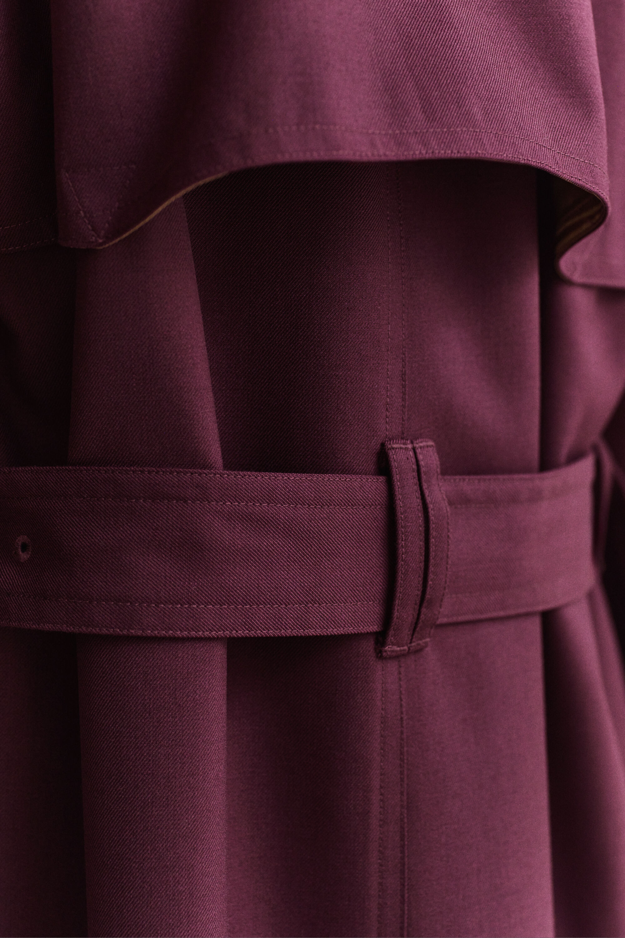 Trenchcoat aus Wollgemisch