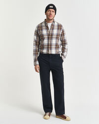 Regular Fit Windblown Flannel Karohemd