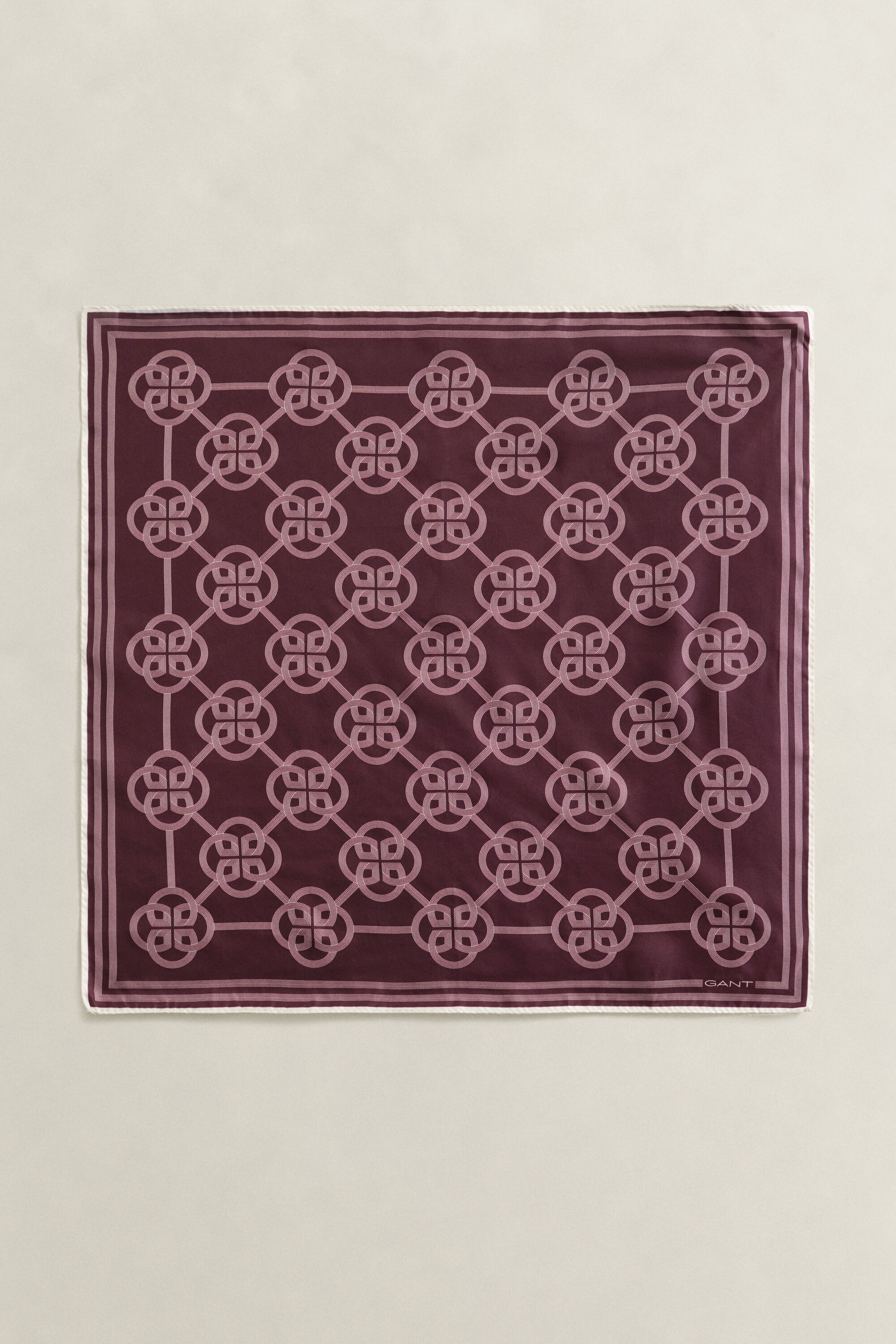 Monogram Seidentuch mit Print