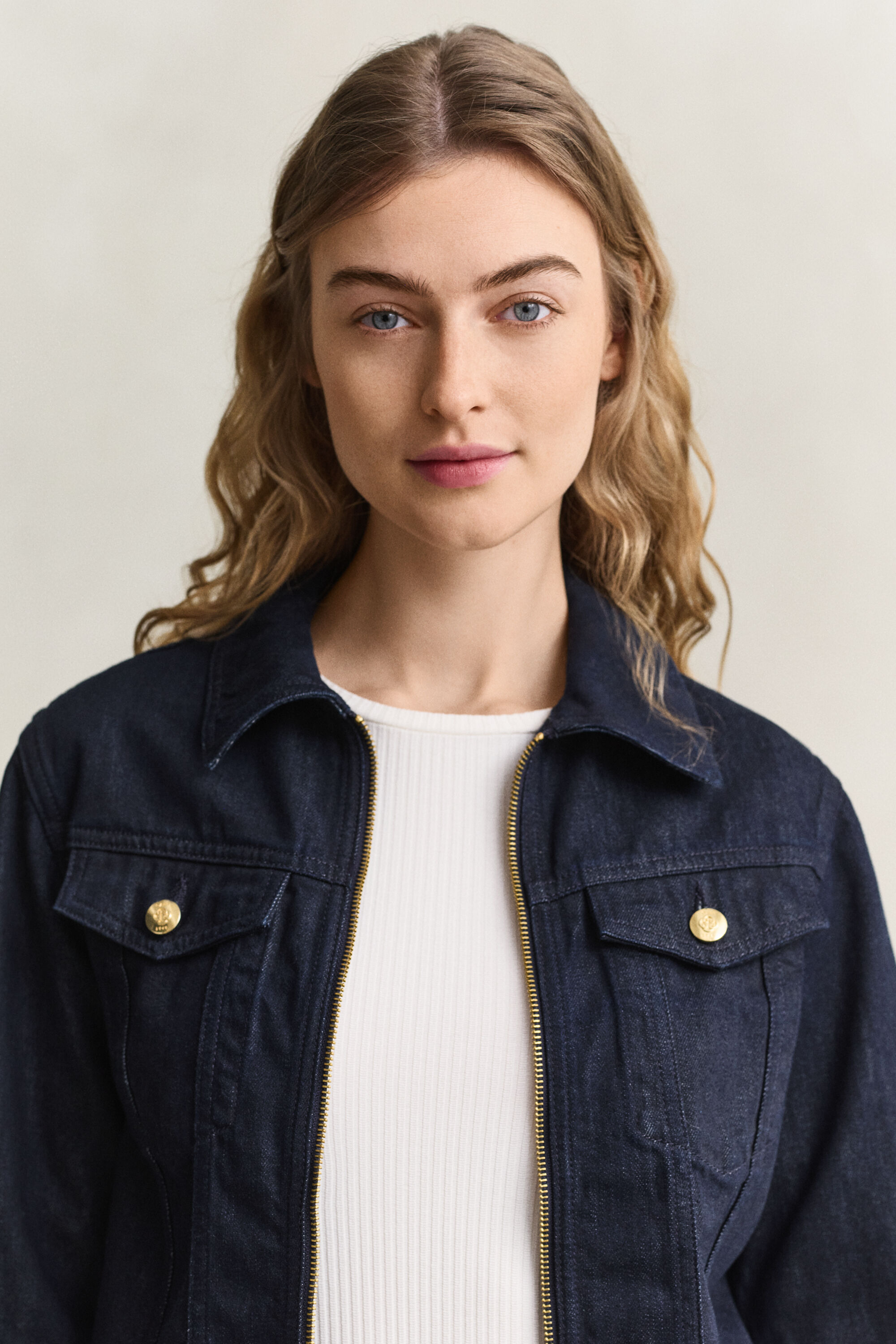 Taillierte Jeansjacke