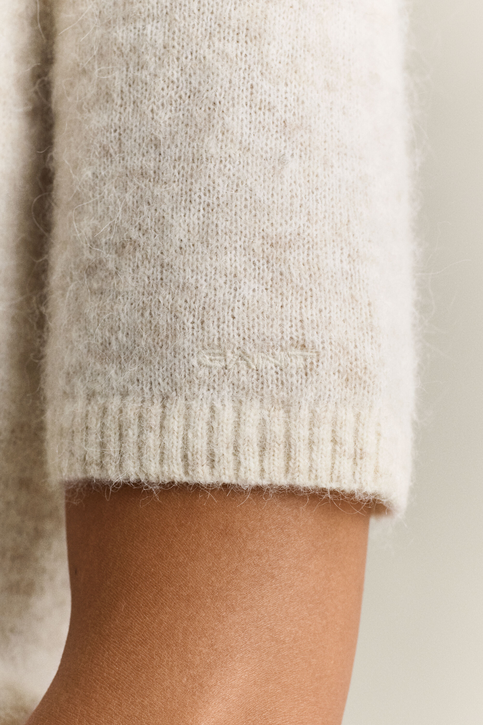 Kurzarmpullover aus Alpakawollgemisch